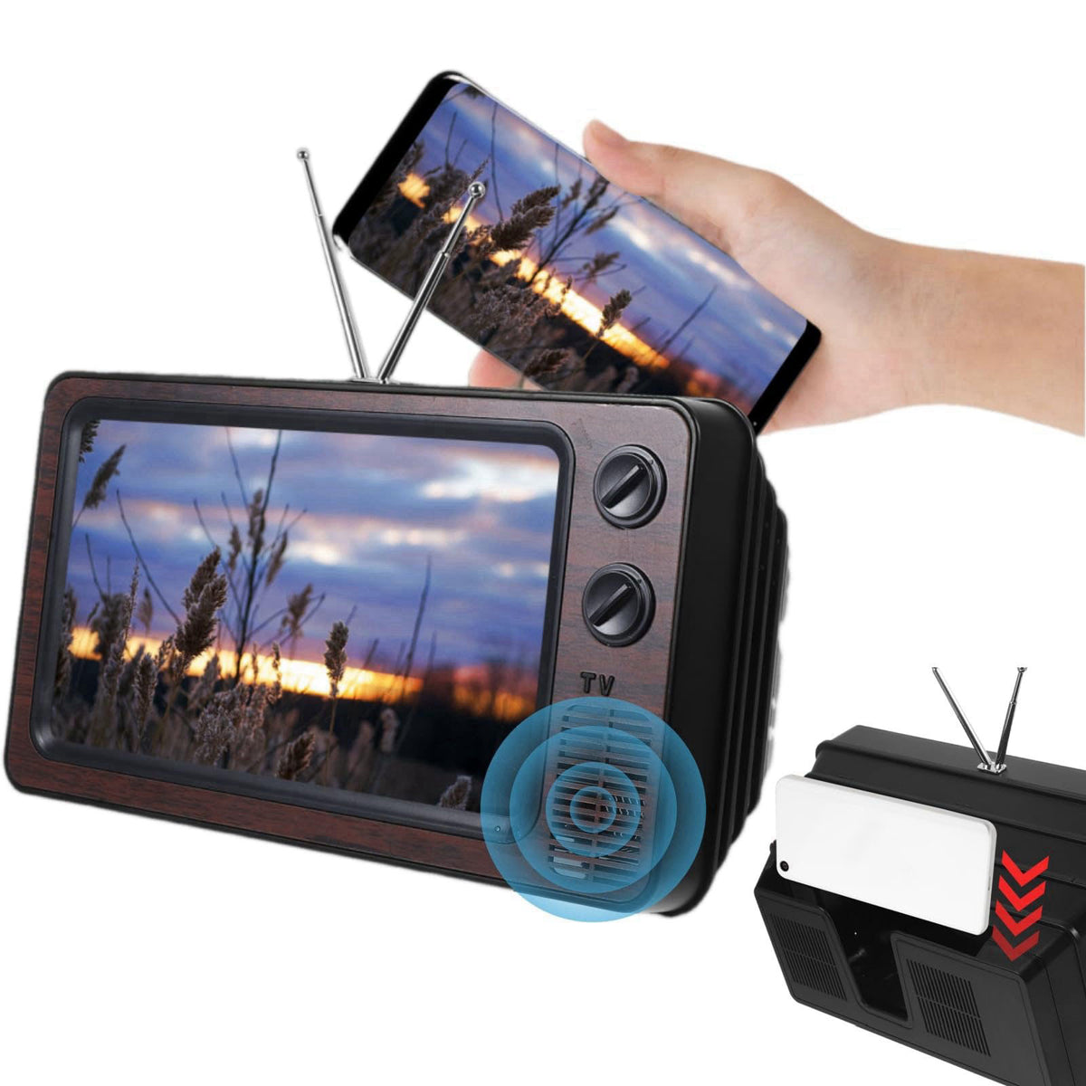 Retro TV Phone Screen Magnifier Smartphone Video Viewer by jojofuny — view 2