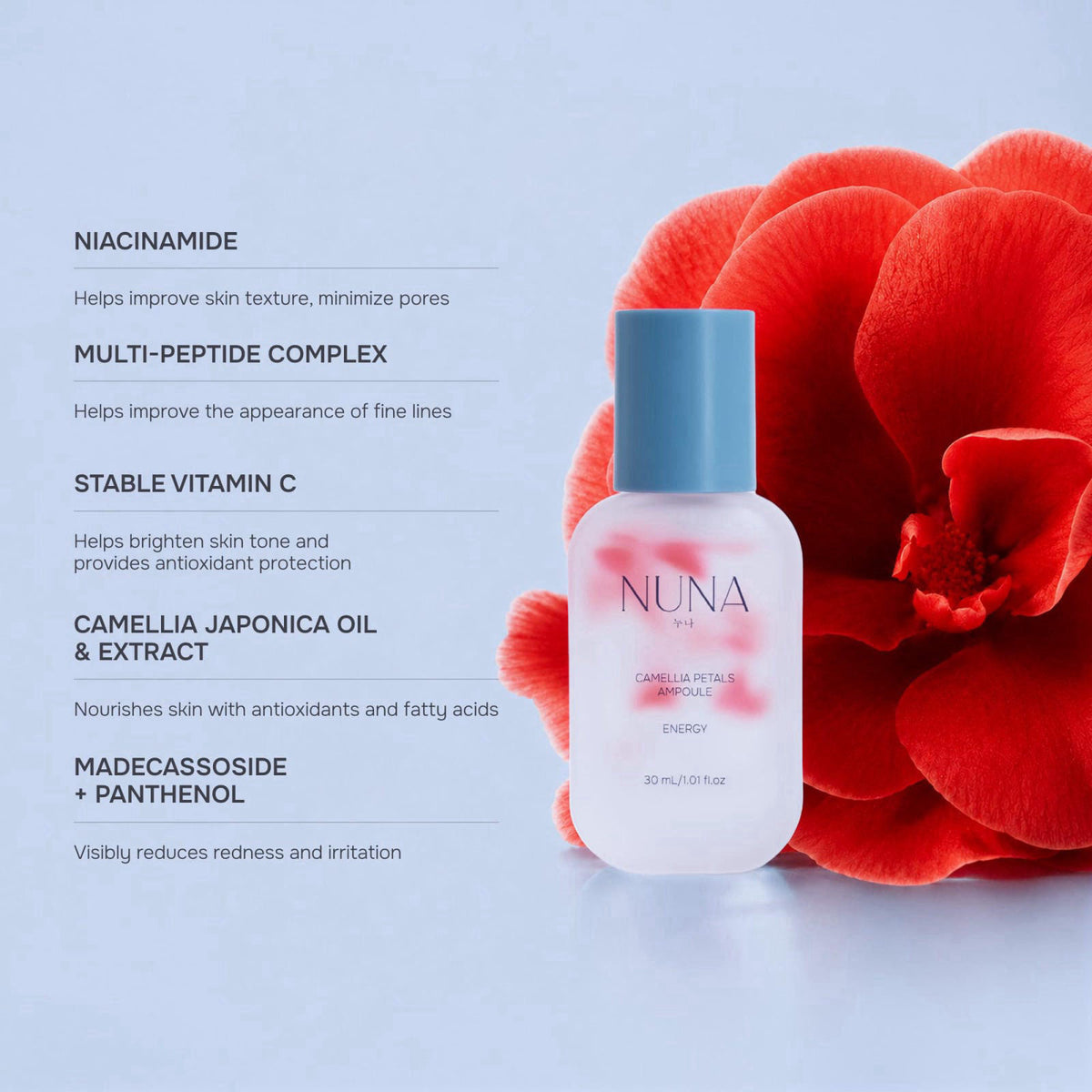NUNA Camellia Petals Ampoule Peptides Face Serum — view 7