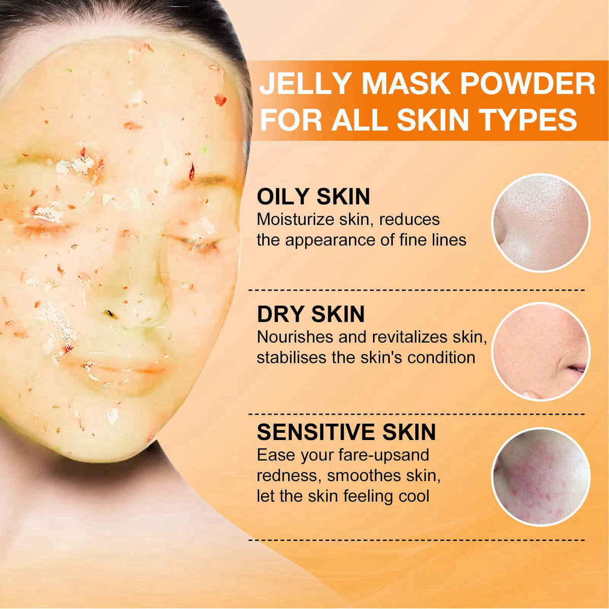 Jelly Mask for Facials Professional Hydrating Moisturizing