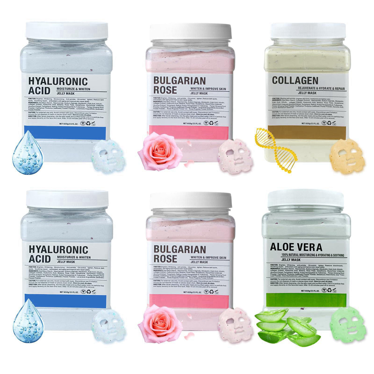Jelly Mask for Facials Professional Hydrating Moisturizing