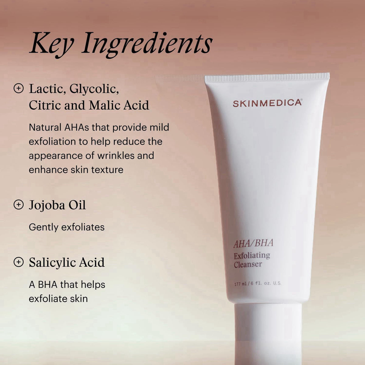 SkinMedica AHA BHA Exfoliating Face Wash Gentle Facial — view 6
