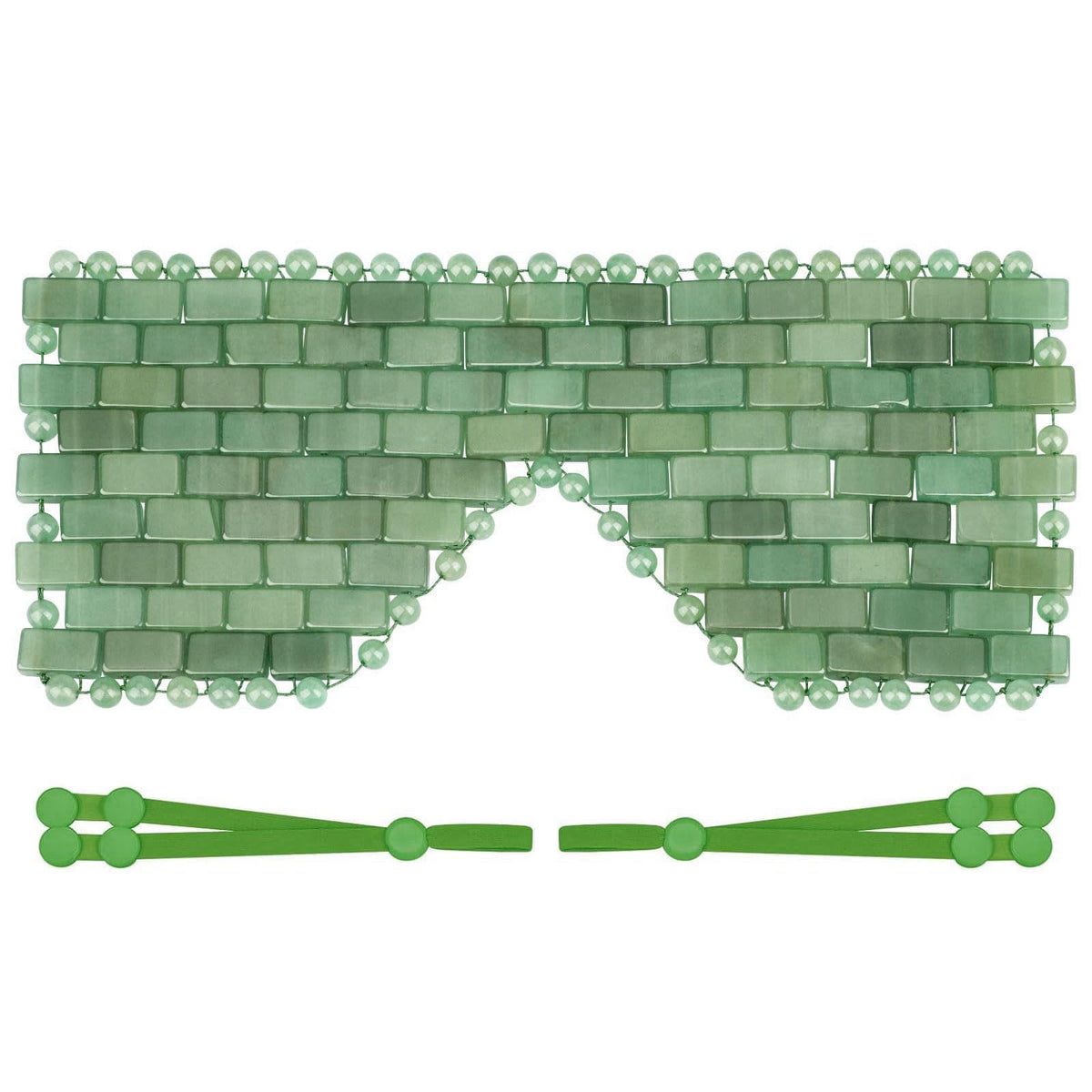 ideayard Jade Eye Mask Natural Jade Stone Beaded Eye Cover — view 2