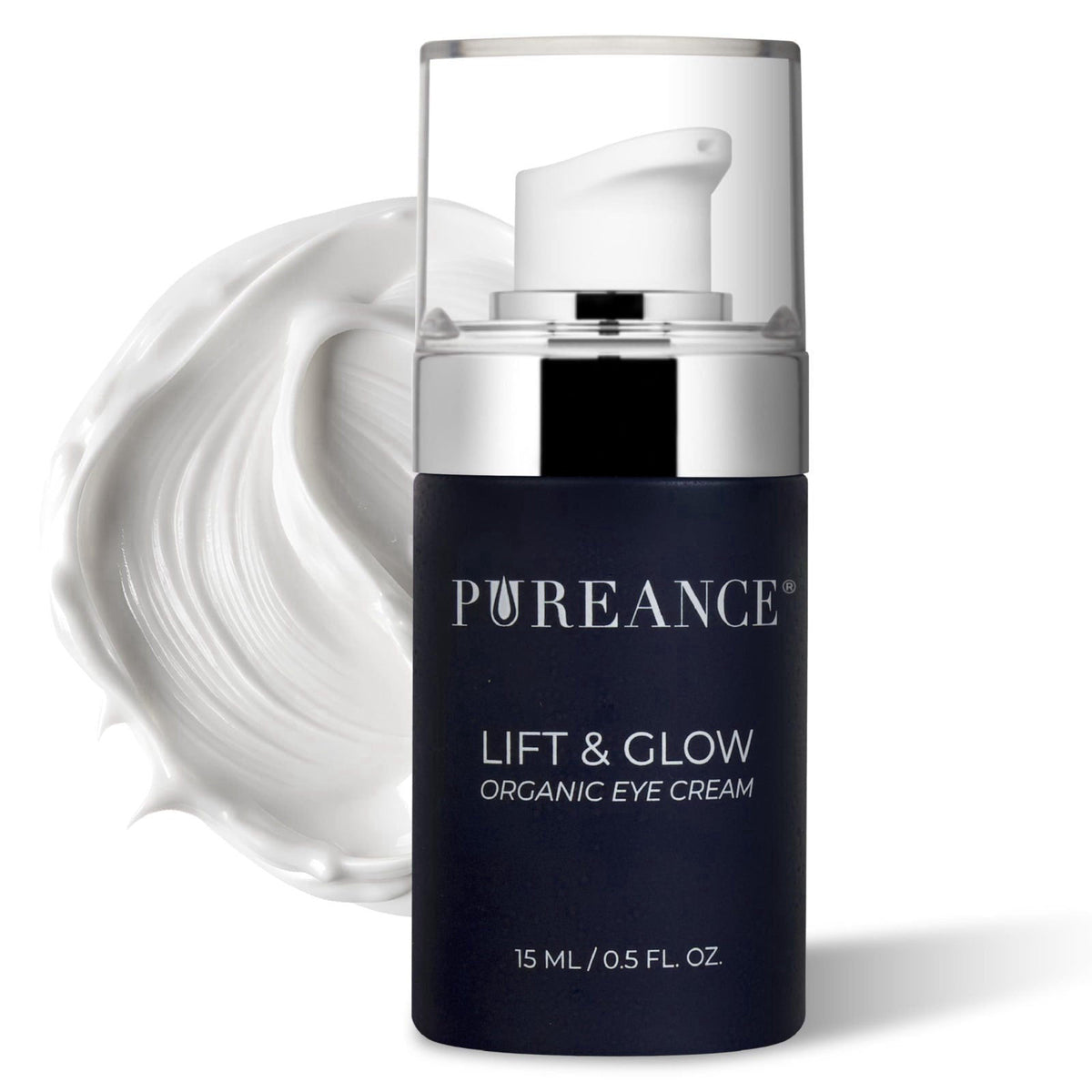 PUREANCE Lift & Glow Organic Eye Cream for Dark Circles & Puffiness – product photo (Creams)