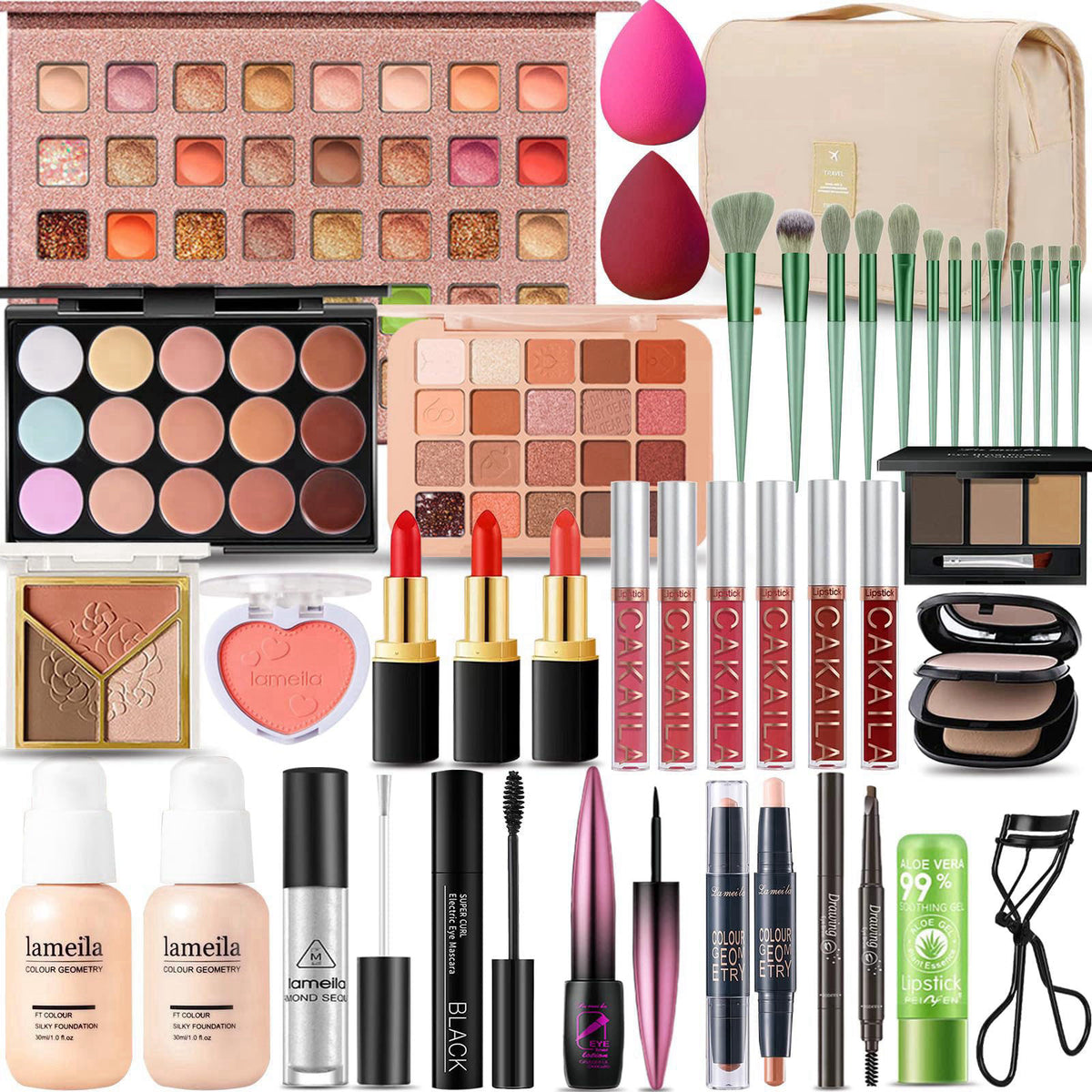 All in One Makeup Kit for Women Full Kit Professional Travel by SHELAKIN — view 2
