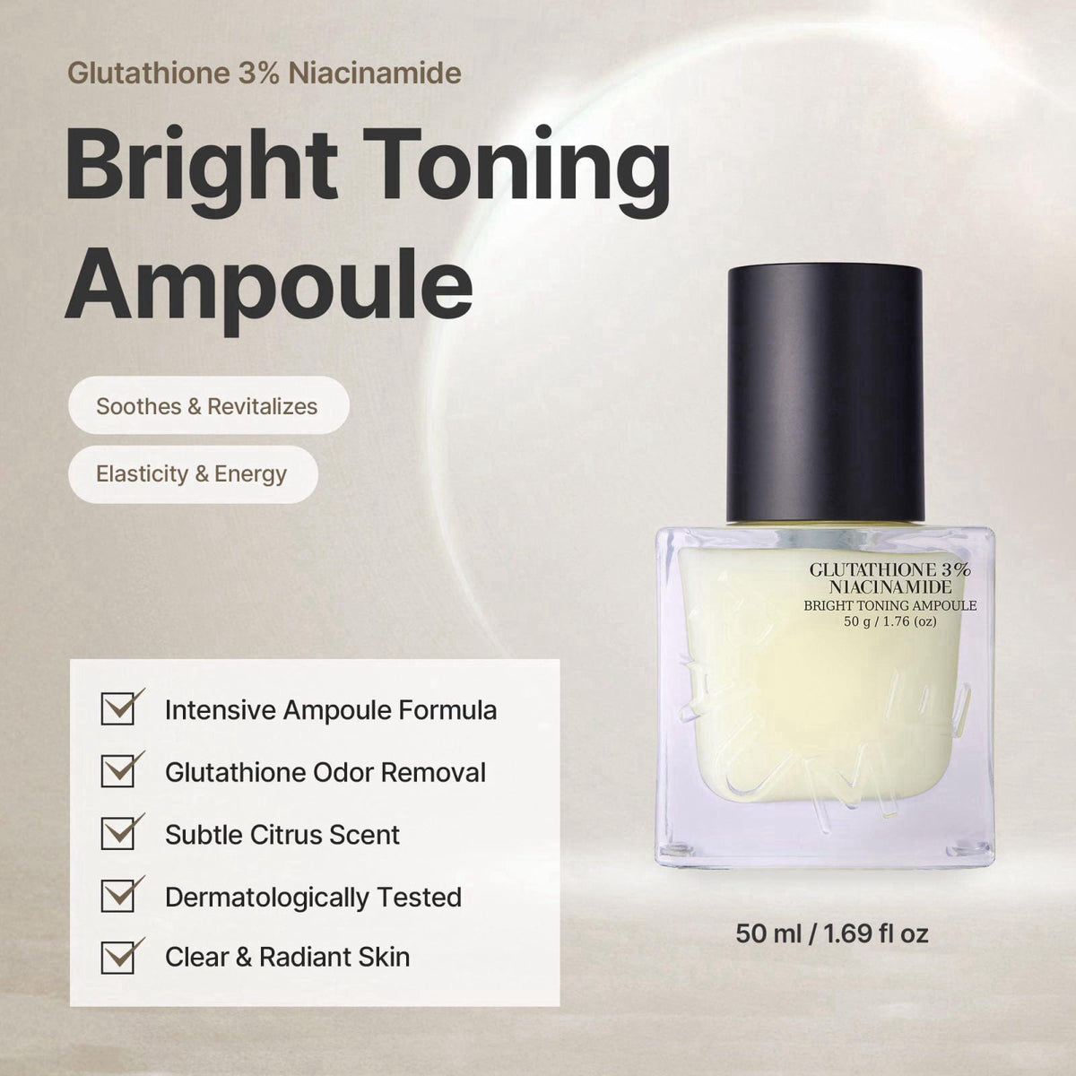 Bright Glow Glutathione Ampoule Brightening Face Serum with by RAUME — view 4