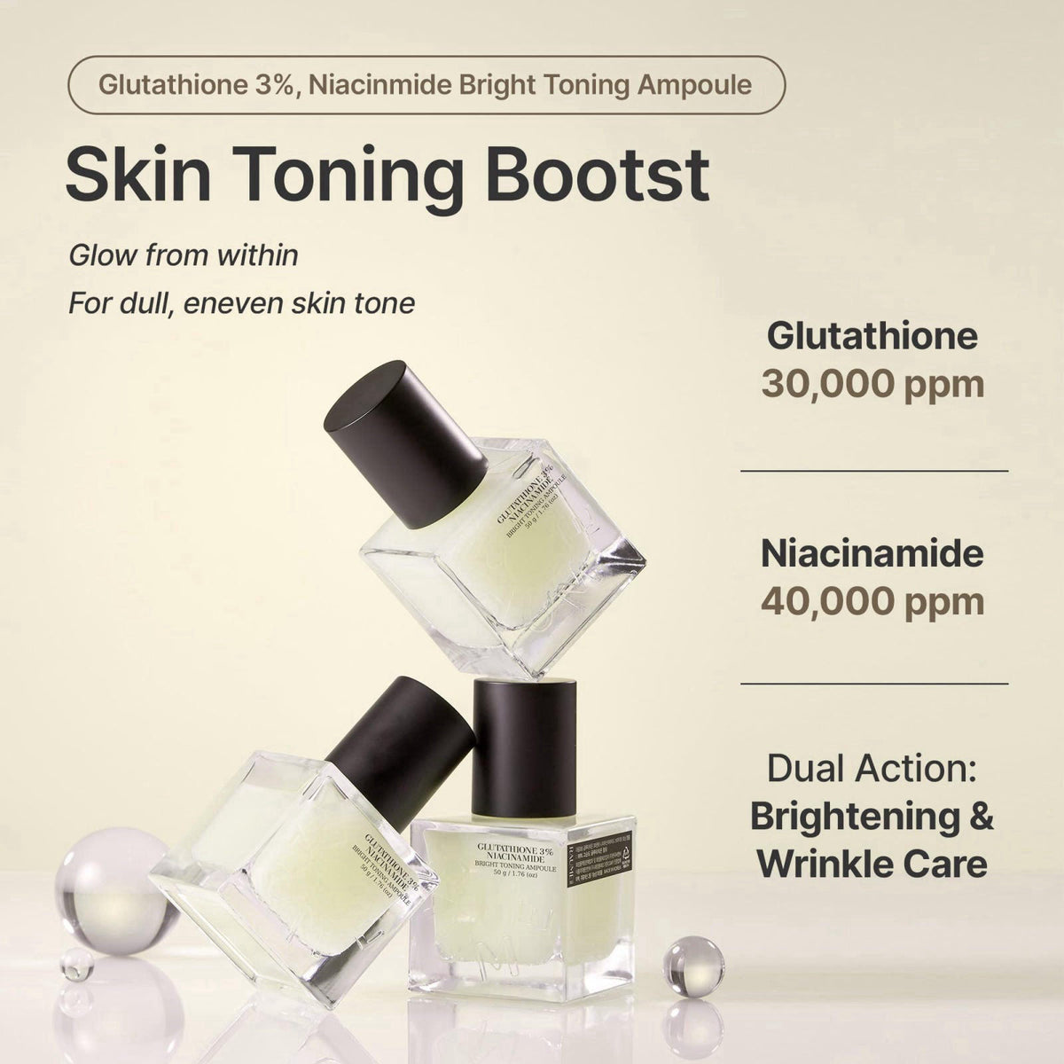 Bright Glow Glutathione Ampoule Brightening Face Serum with by RAUME — view 5