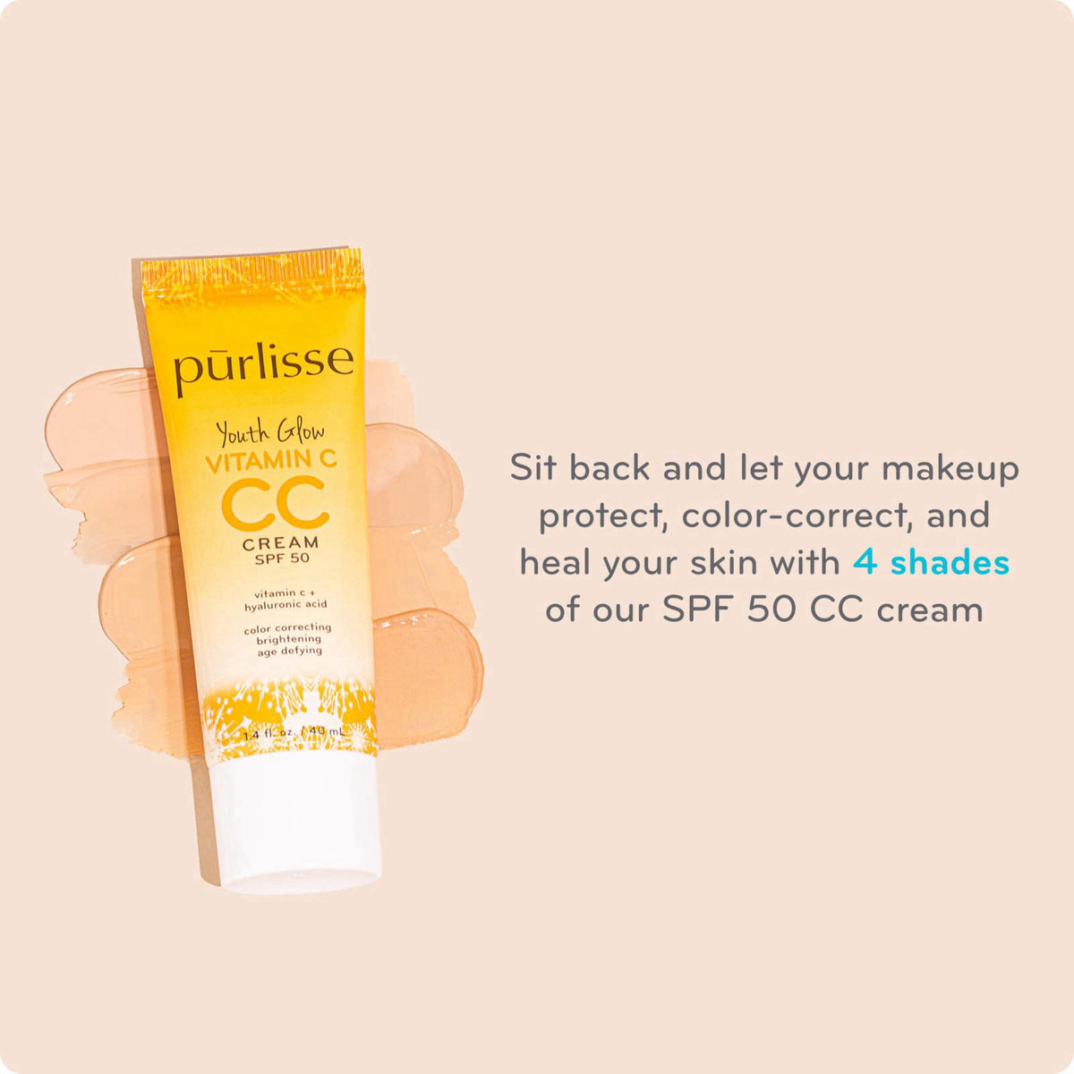 p rlisse Youth Glow Vitamin C CC Cream SPF 50 by pūrlisse — view 6