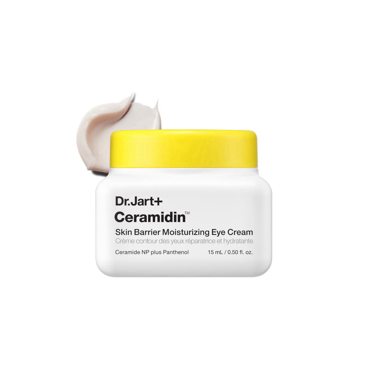 Dr.Jart+ Ceramidin Korean Eye Cream with Ceramides | Hydrates, Strengthens Skin Barrier, & Reduces Visible Puffiness | S