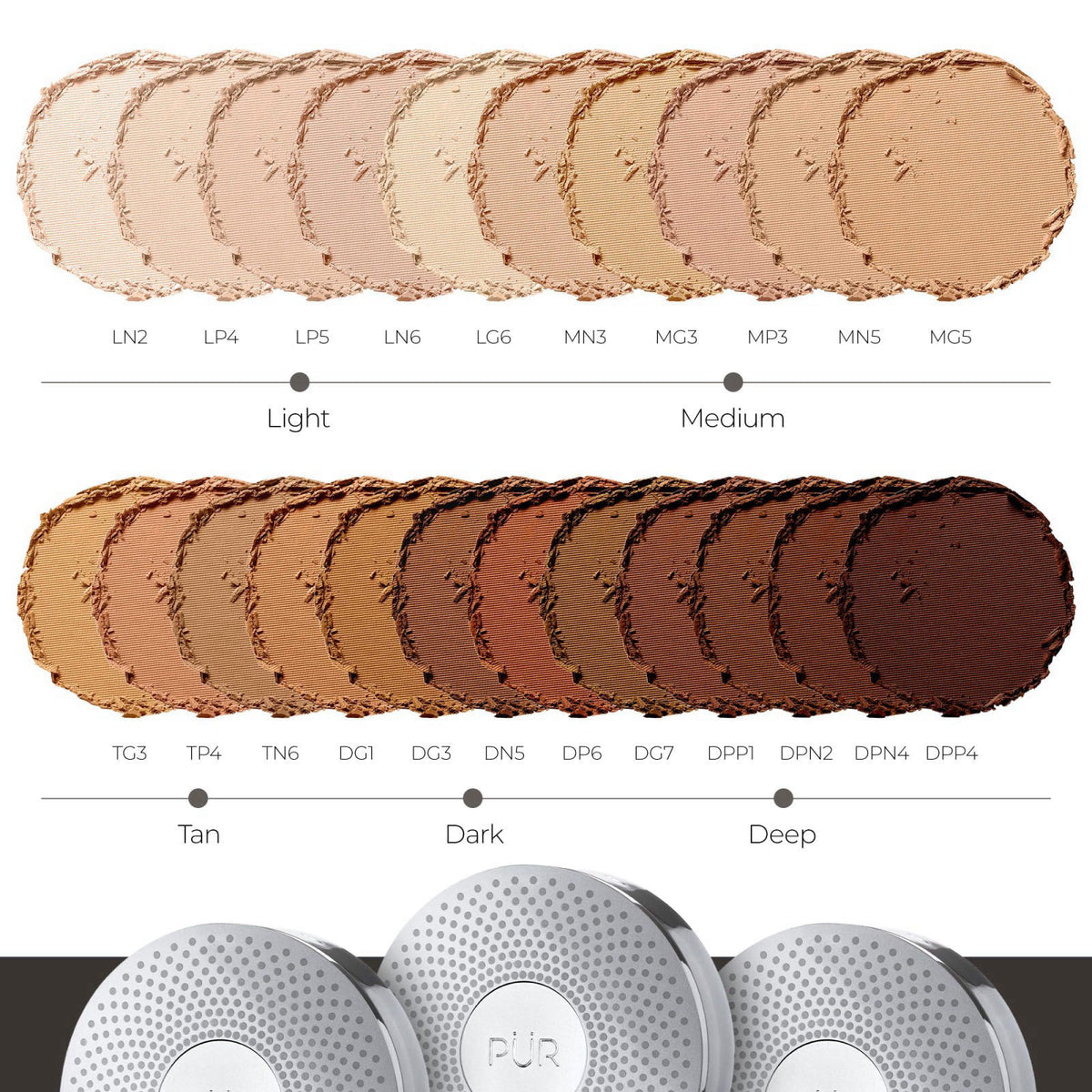 P R 4 in 1 Pressed Mineral Makeup Powder Foundation with SPF by Premium Selection — view 6