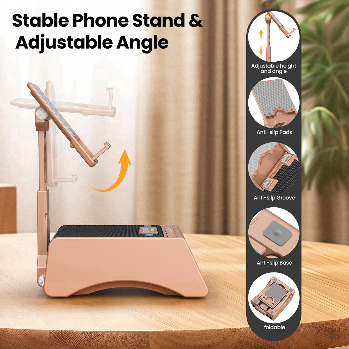 JTEMAN Gifts for Men Women Cell Phone Stand with Wireless