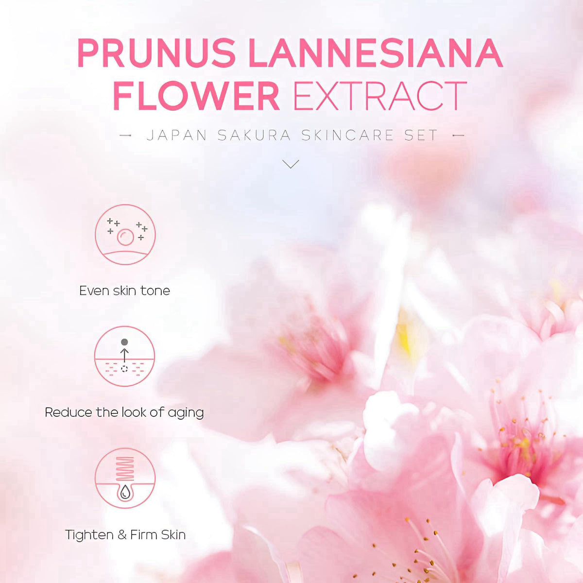 LAIKOU Sakura Skincare Set for Teen Girls Complete Face Care