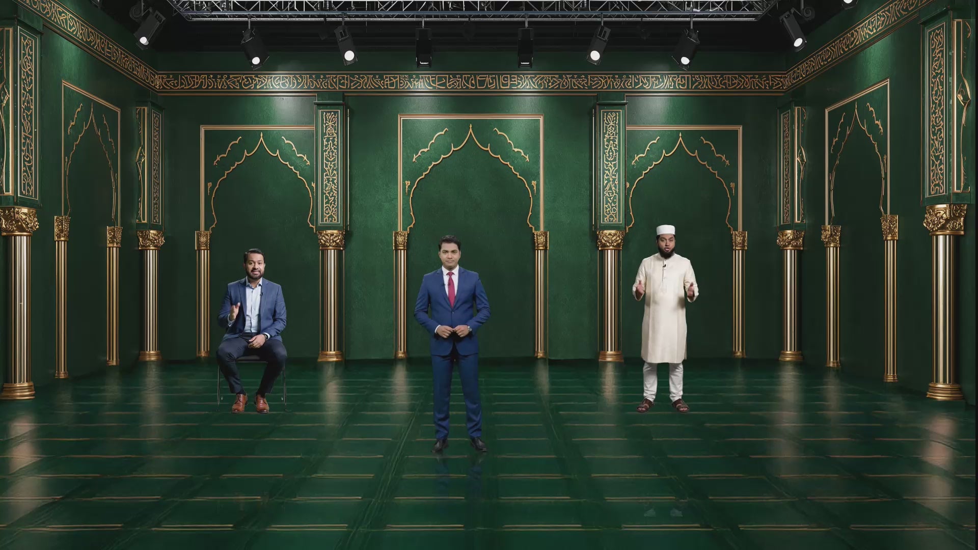 Professional Virtual Studio Set for vMix, Talk Show & News Set -0030