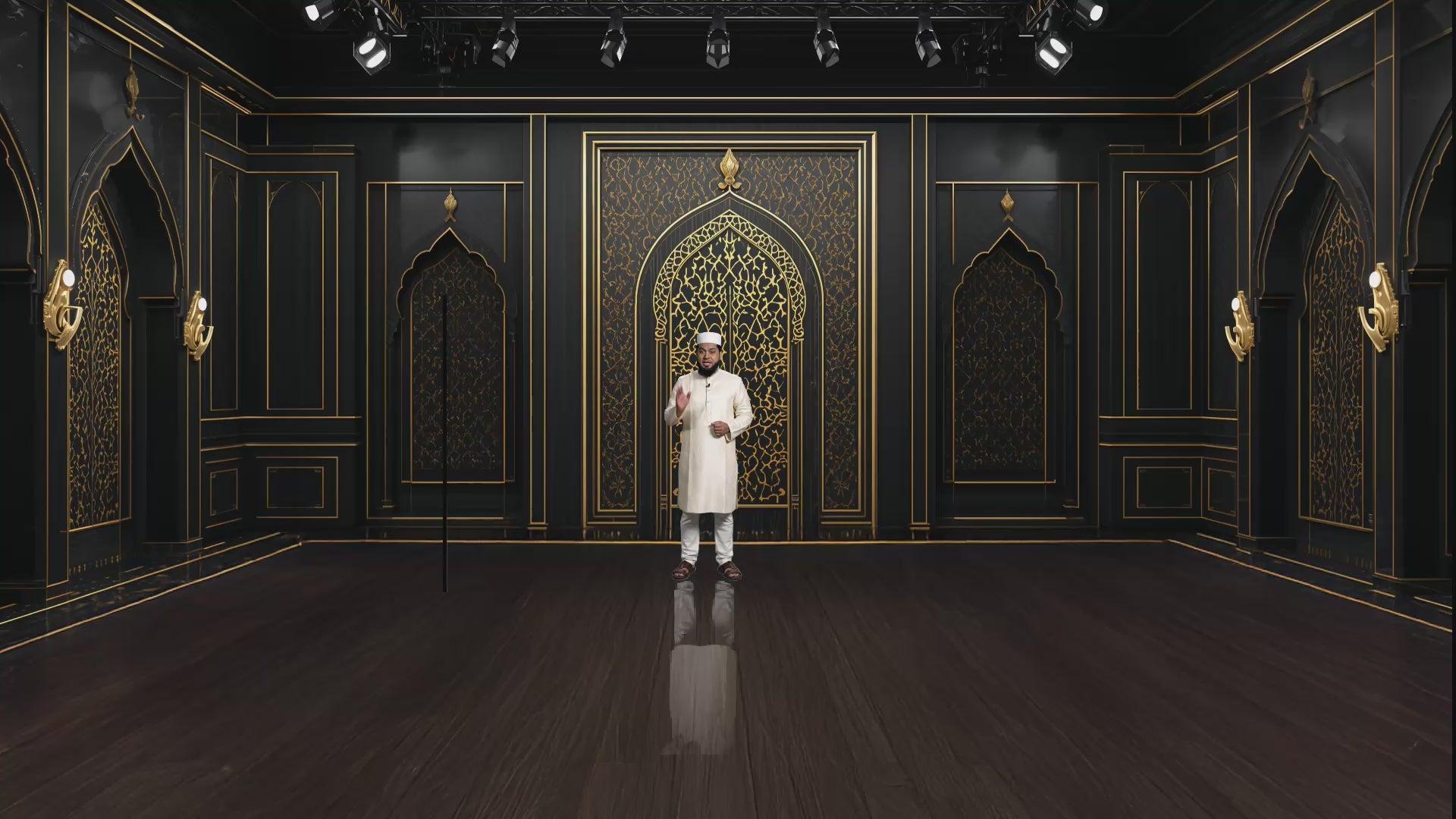 Professional Virtual Studio Set for vMix, Talk Show & News Set -0033