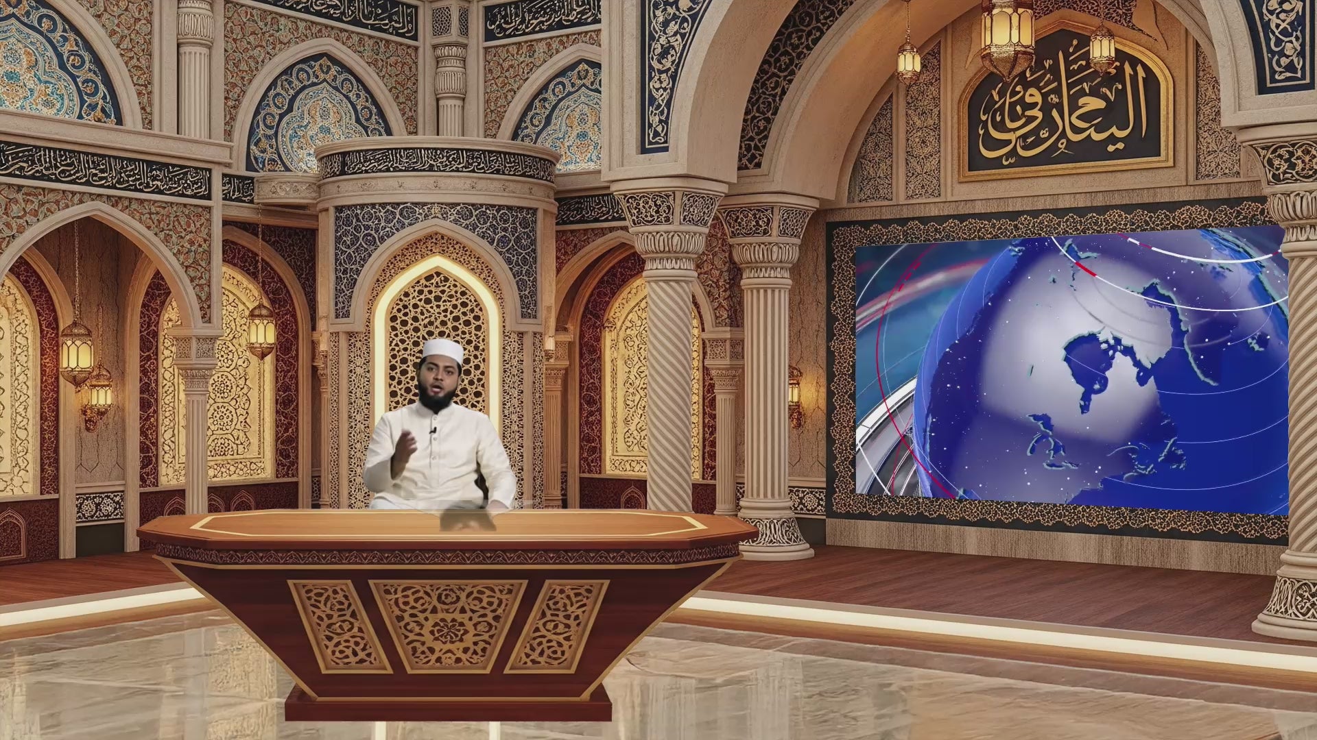 Professional Virtual Studio Set for vMix, Talk Show & News Set -0010