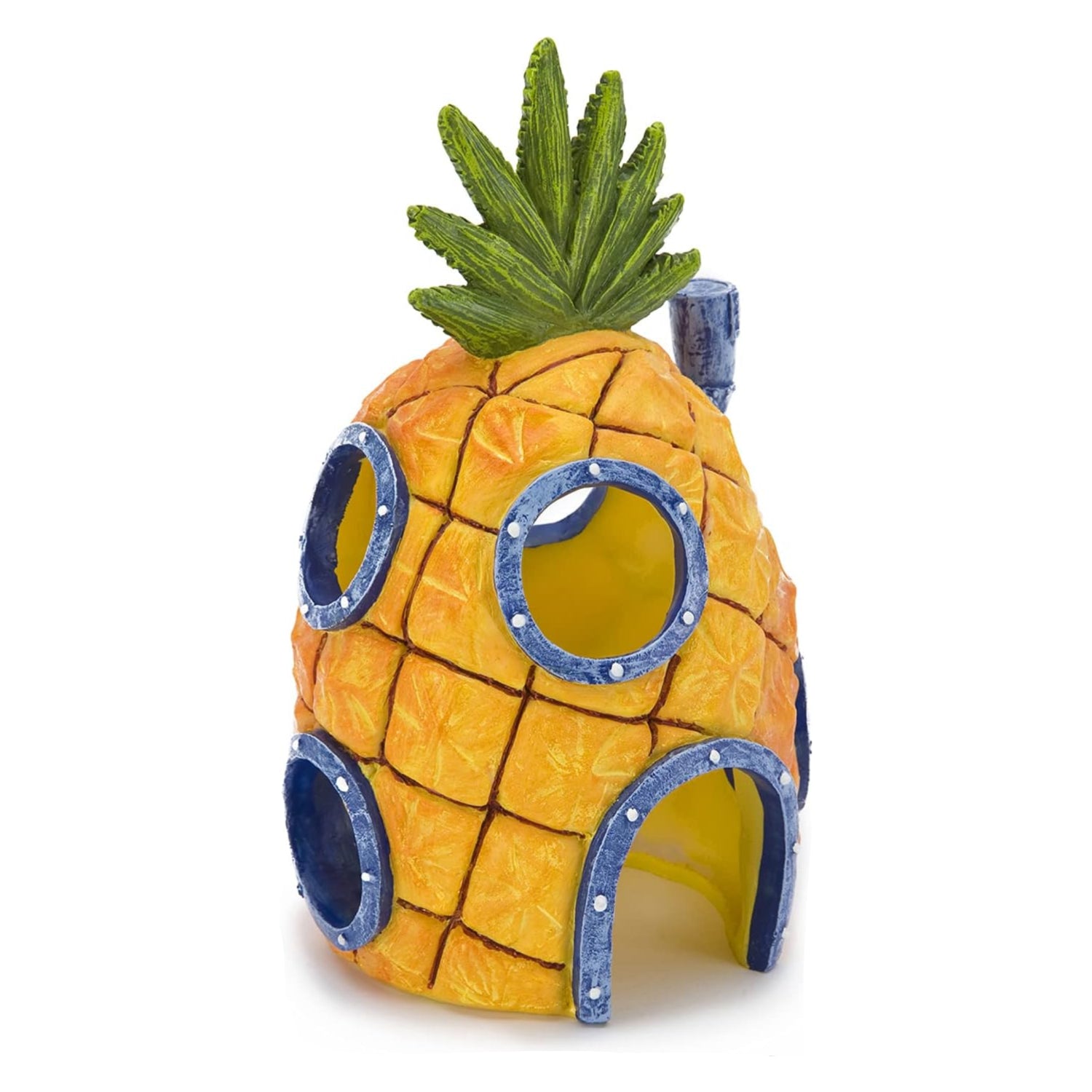 Penn-Plax Spongebob Squarepants aquarium with themed decorations and vibrant underwater scene featuring Spongebob characters.