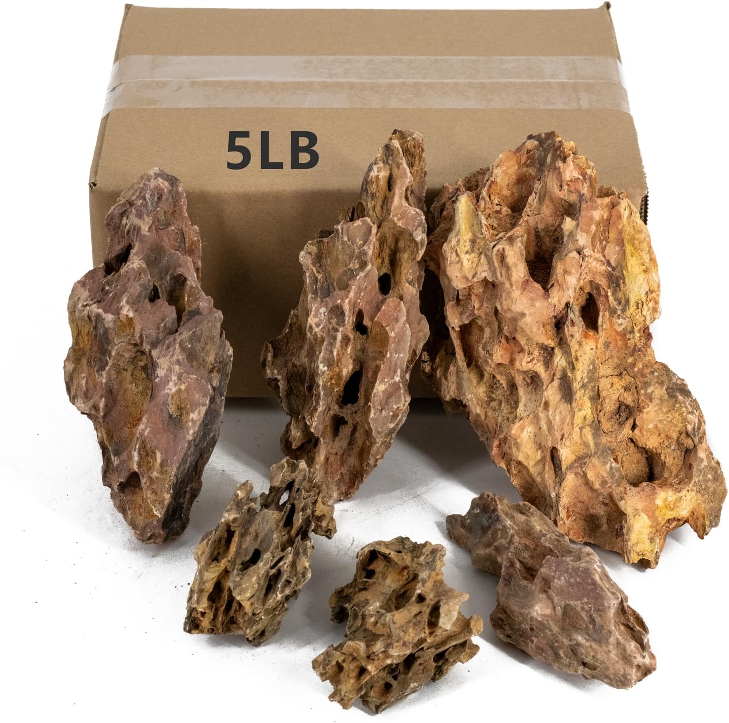 Natural dragon stone aquarium rock by ChaoLeHo, showcasing textured hardscape stone for fish tanks and aquatic setups.