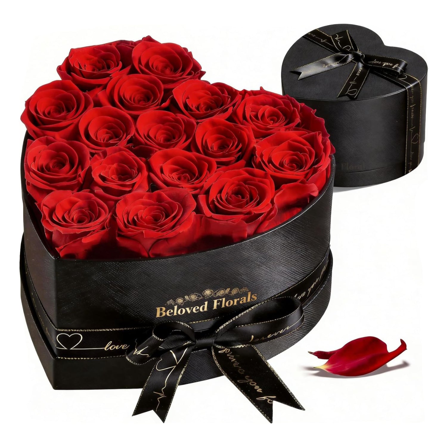 16 Preserved Flowers Rose in a Box, Gifts for Women Mom Her Wife on Mothers Day Valentines Birthday Christmas Anniversary Romantic(Red)