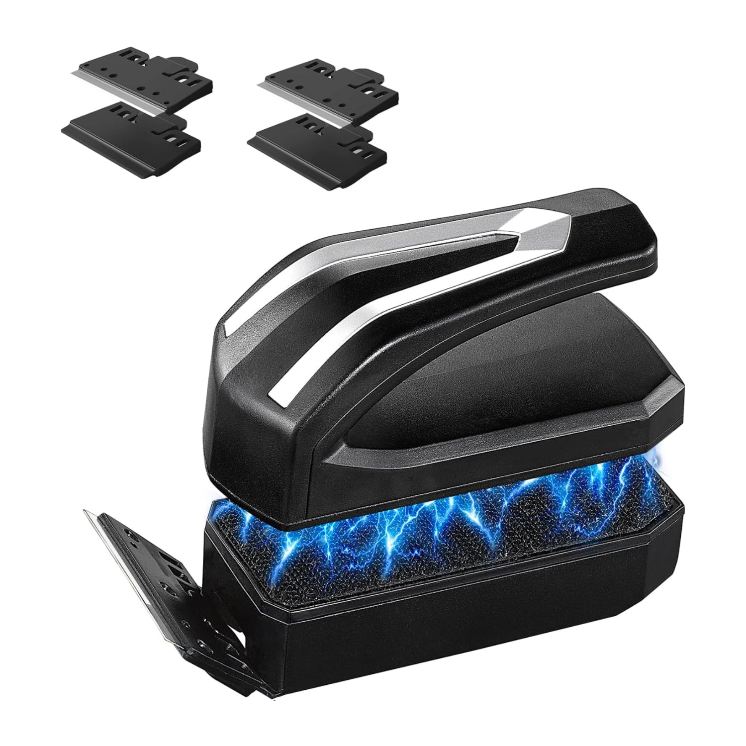 Carefree Fish magnetic aquarium cleaner with four algae scrapers for effective tank cleaning and algae removal.