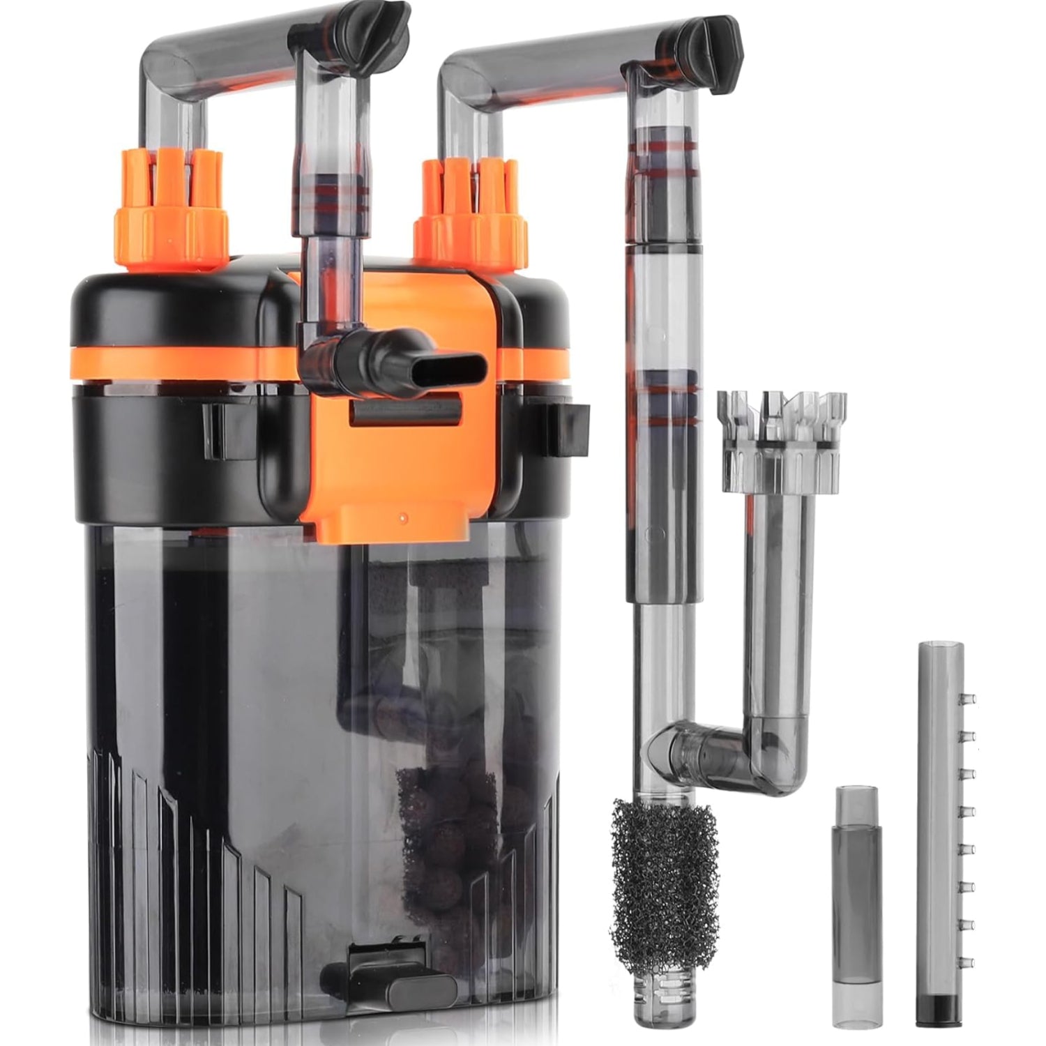 hygger external hang-on-back canister aquarium filter for fish tanks, quiet and efficient filtration system.