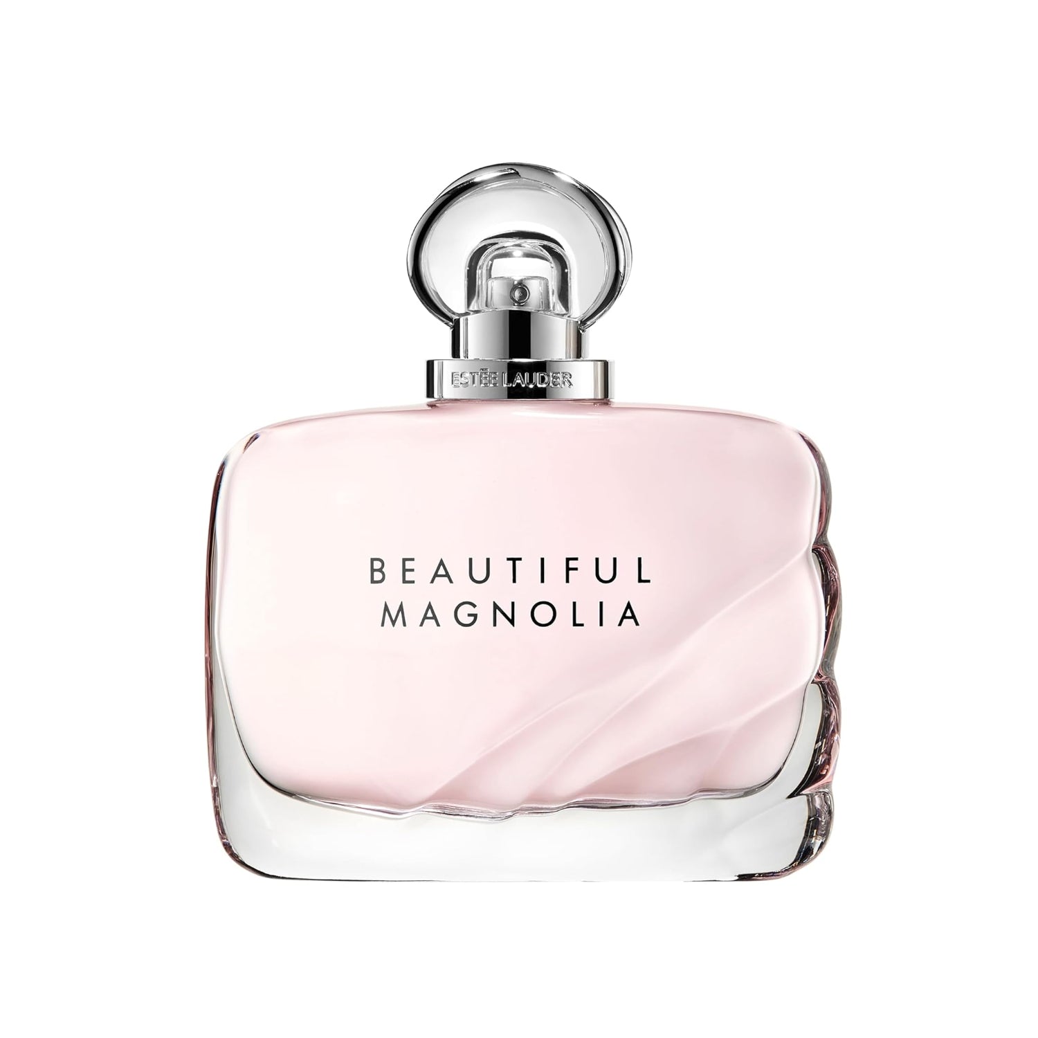 Estée Lauder Beautiful Magnolia Eau de Parfum spray featuring lush magnolia notes in a sleek glass bottle.