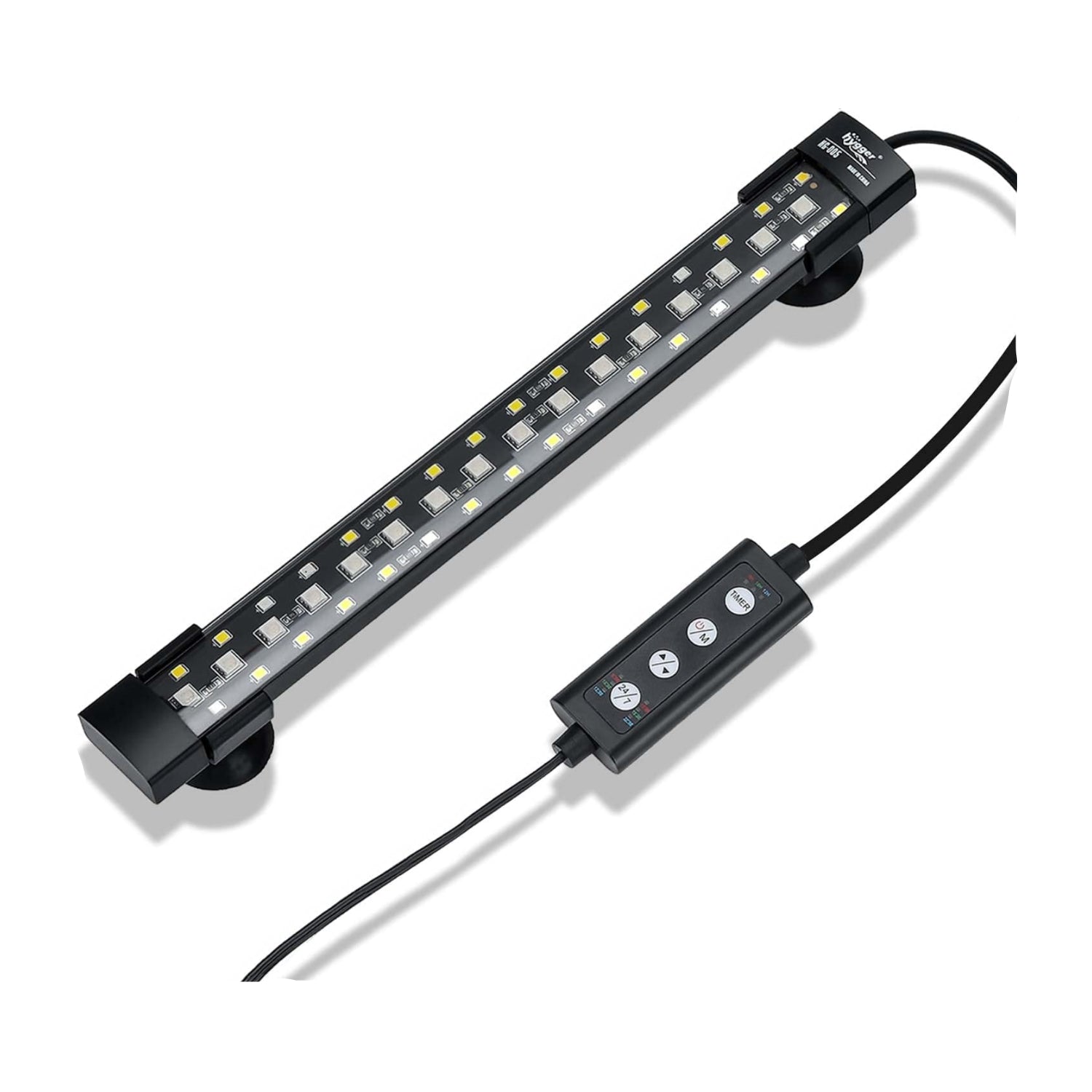 hygger 24/7 Mode Submersible Aquarium LED Light with full spectrum illumination for freshwater and saltwater aquariums