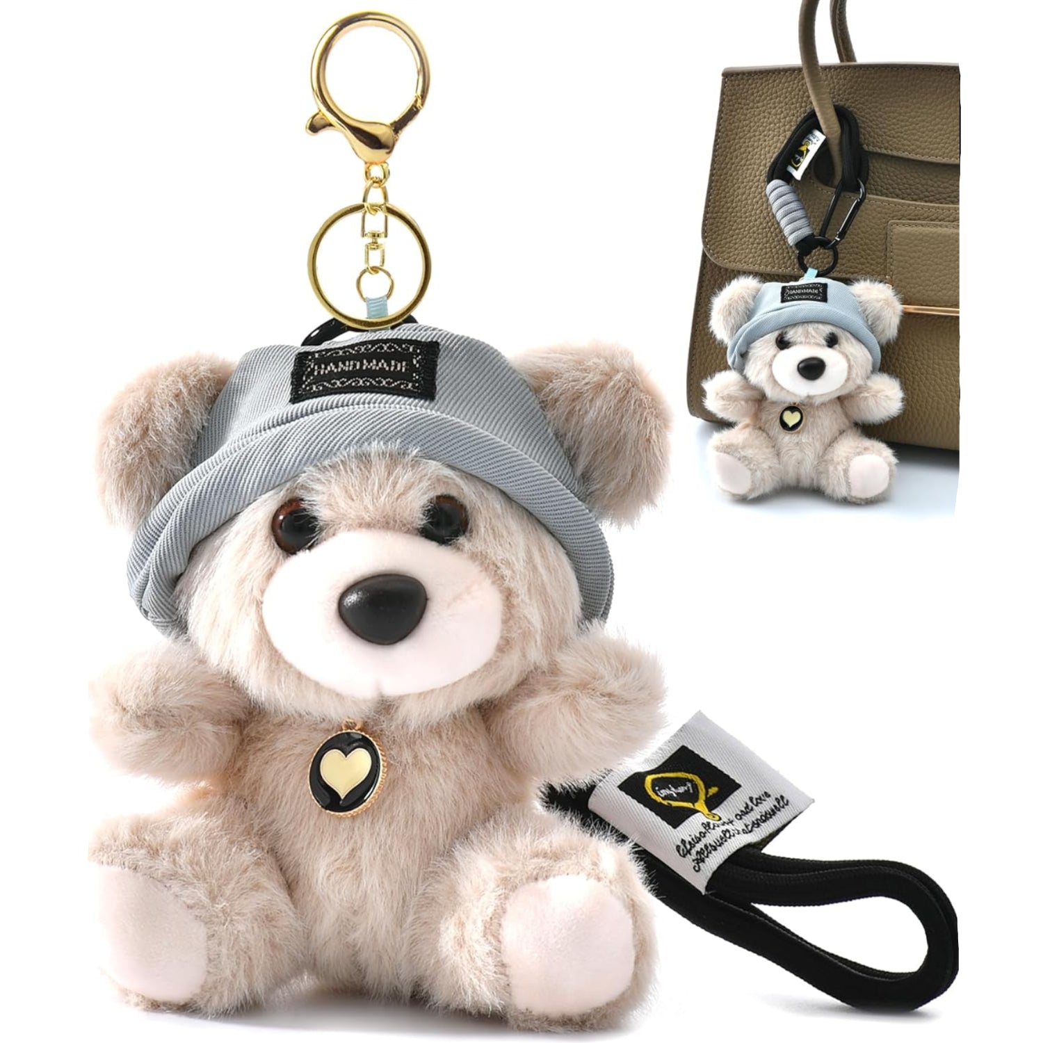 Cute Key Chain Plush Bear Bag Charm Teddy Bear Keychain Gift For Handbag,Purse