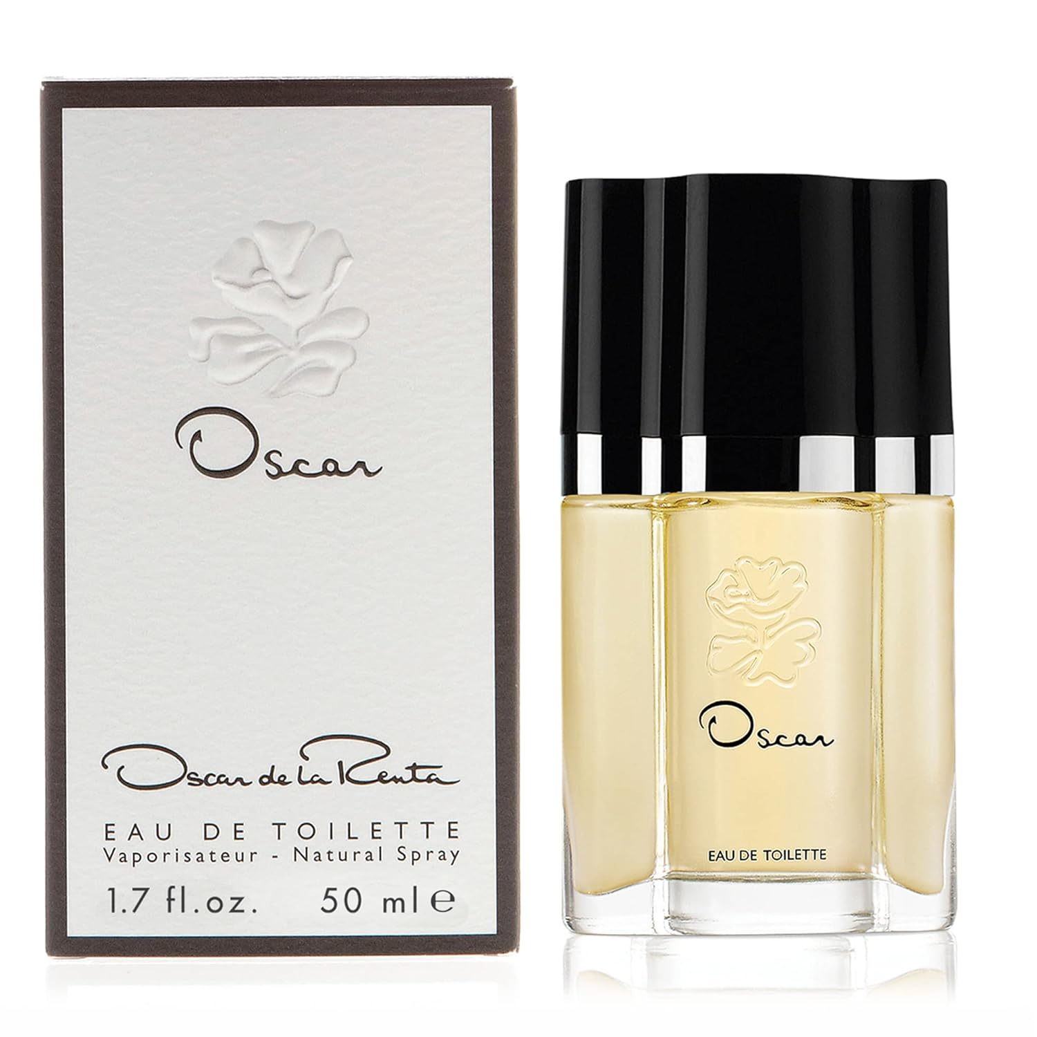 Oscar de la Renta Eau de Toilette Oscar perfume spray for women from the Oscar Signature Collection, with elegant bottle design.