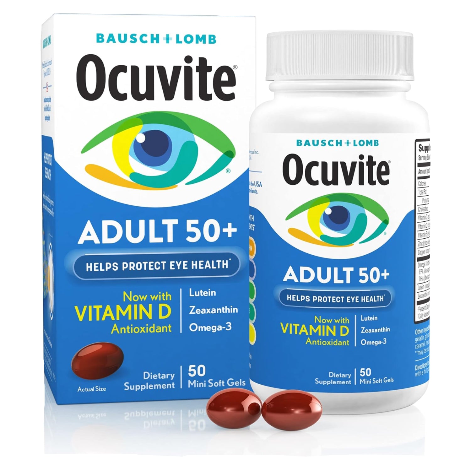 Ocuvite 50+ Eye Vitamin & Mineral Supplement, Multivitamin