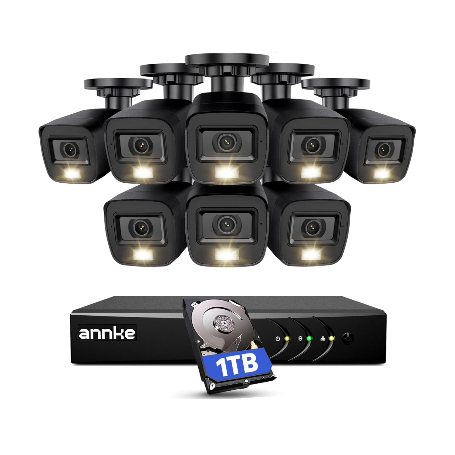 ANNKE 3K Lite Wired Security Camera System Outdoor with AI Human/Vehicle