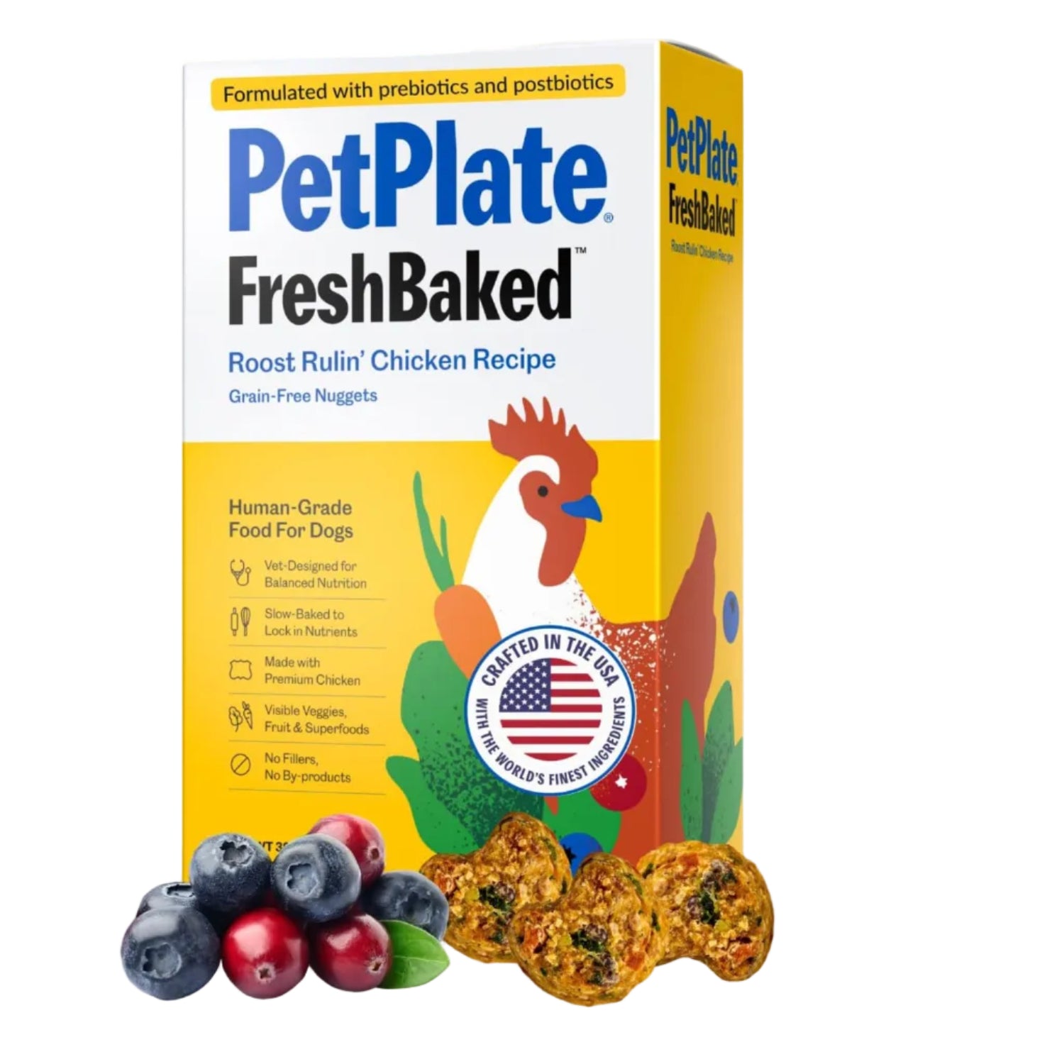 Elefair PetPlate Roost Rulin' Chicken dry dog food, gently baked and air-dried, human-grade dog food for healthy pets