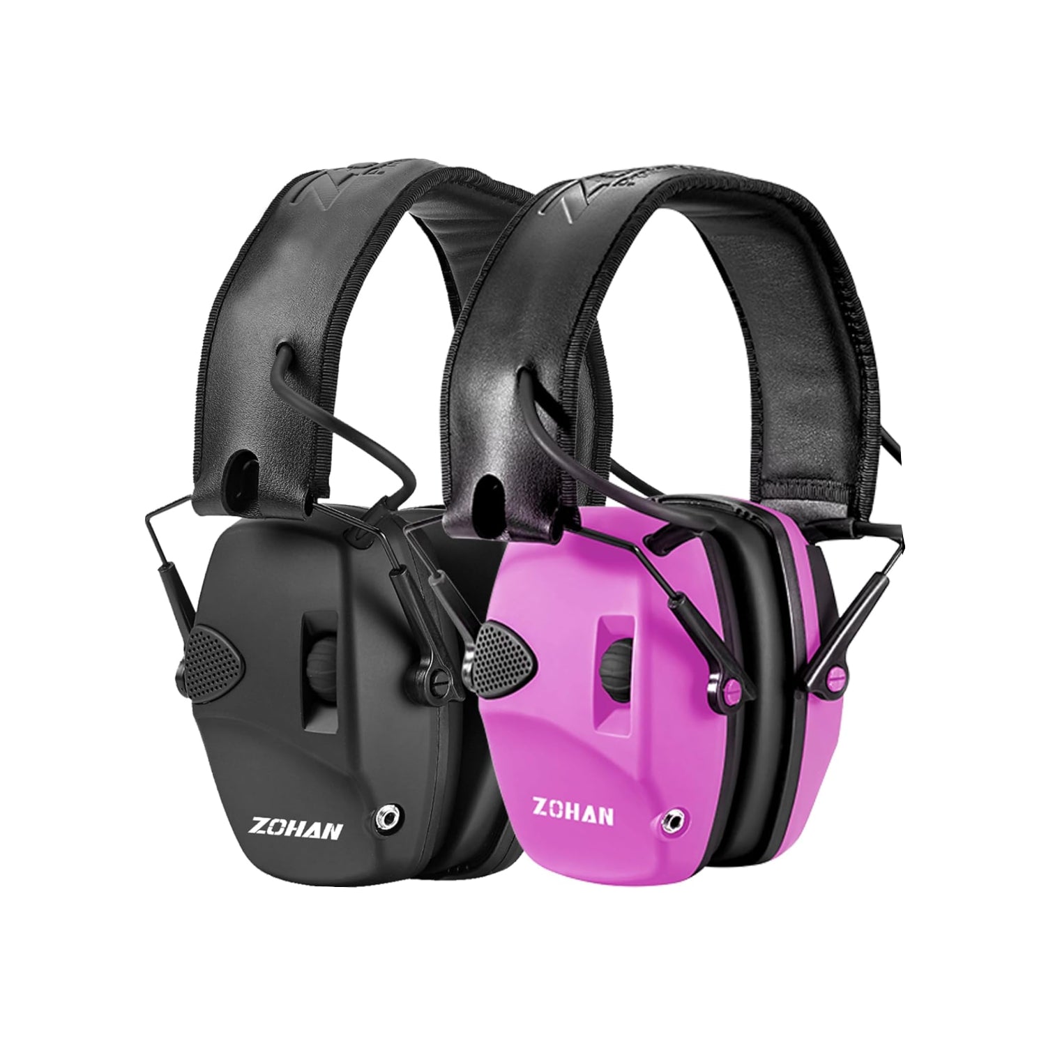 ZOHAN EM054 electronic ear protection for shooting range with adjustable ear cups and noise-canceling technology
