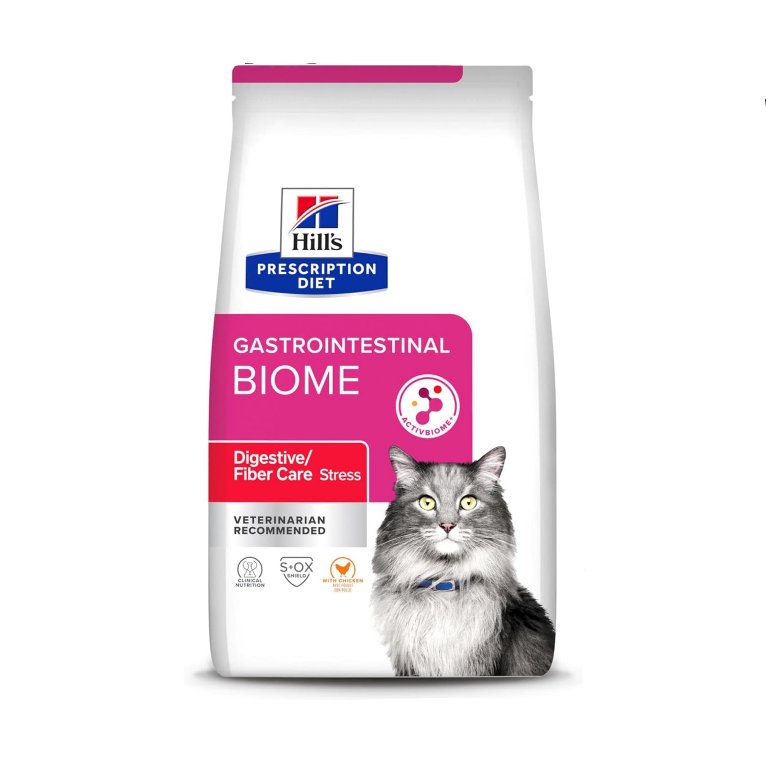 HILL'S PRESCRIPTION DIET Gastrointestinal Biome Stress Digestive and Fiber dog food bag showing product packaging and branding.