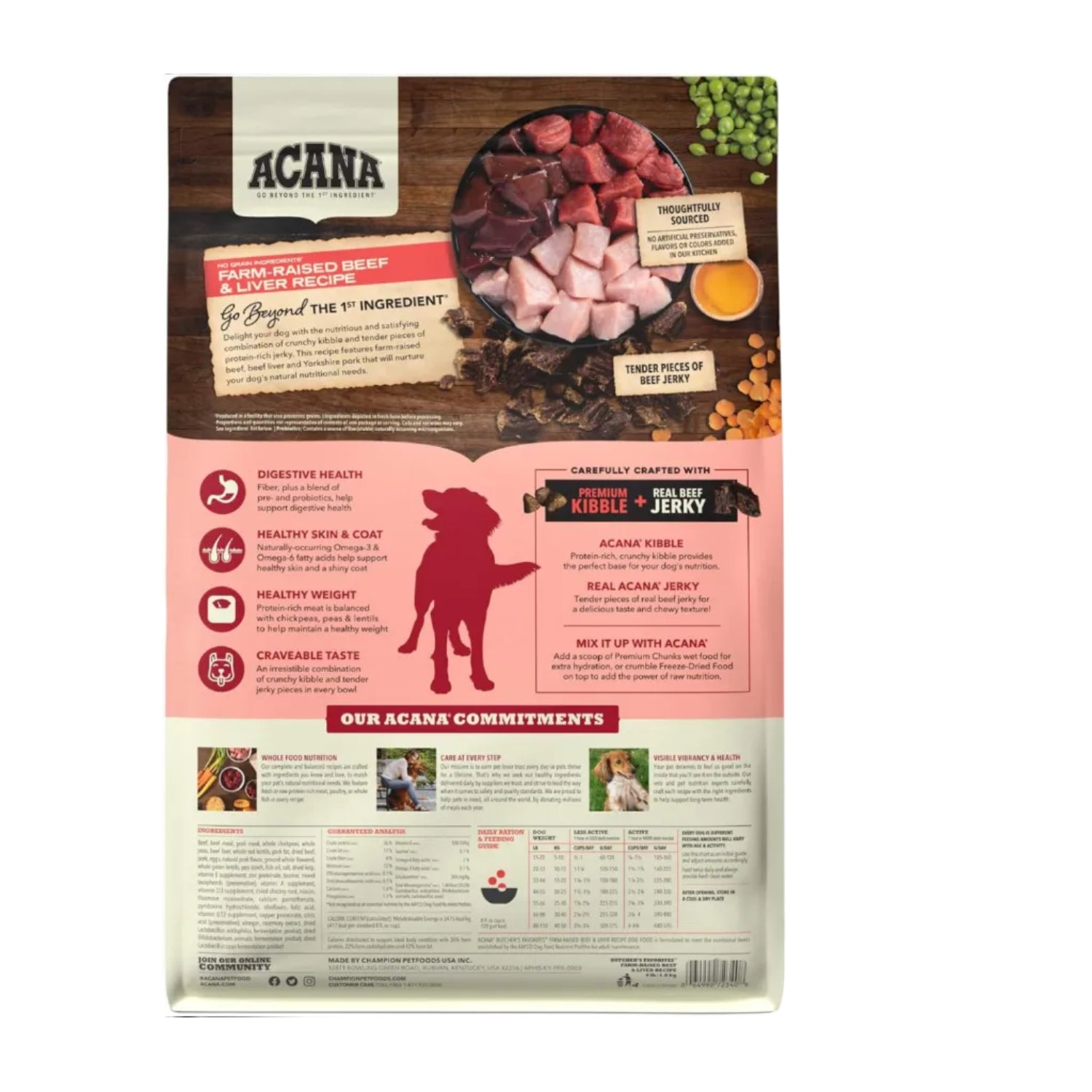 ACANA Butcher’s Favorites Grain-Free Dry Dog Food Farm-Raised Beef & Liver