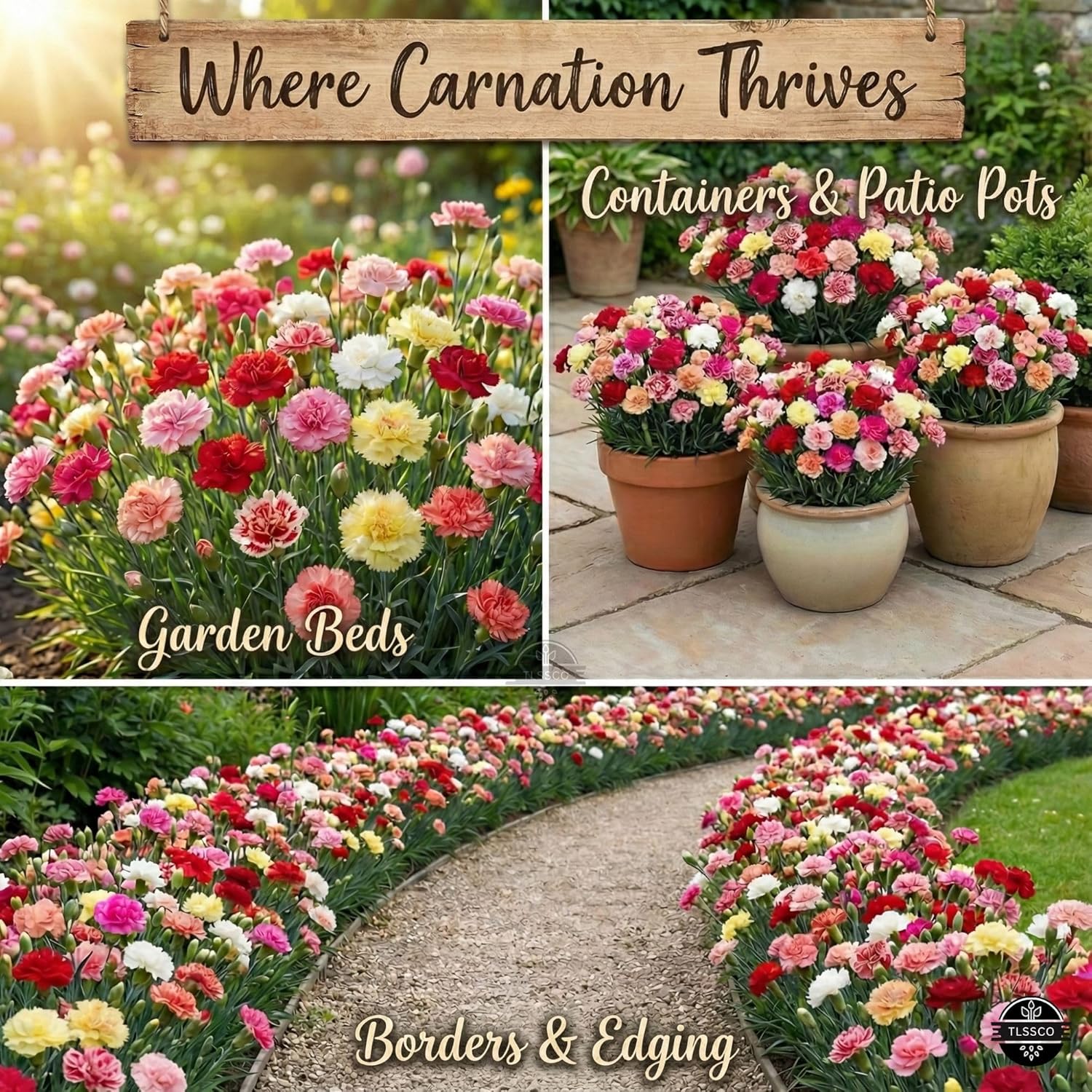 2550+ Carnation Flower Seeds for Planting, Pack for 2026 USA Premium