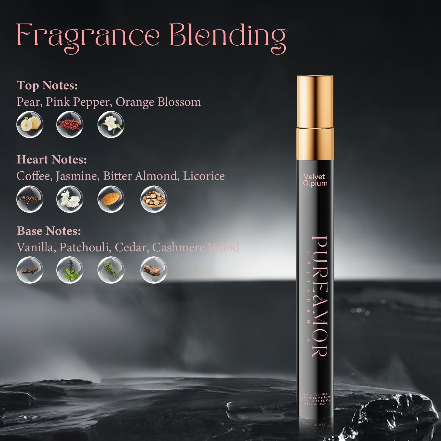 PUREAMOR Pheromones Perfumes for Women, Amber Vanilla Perfume