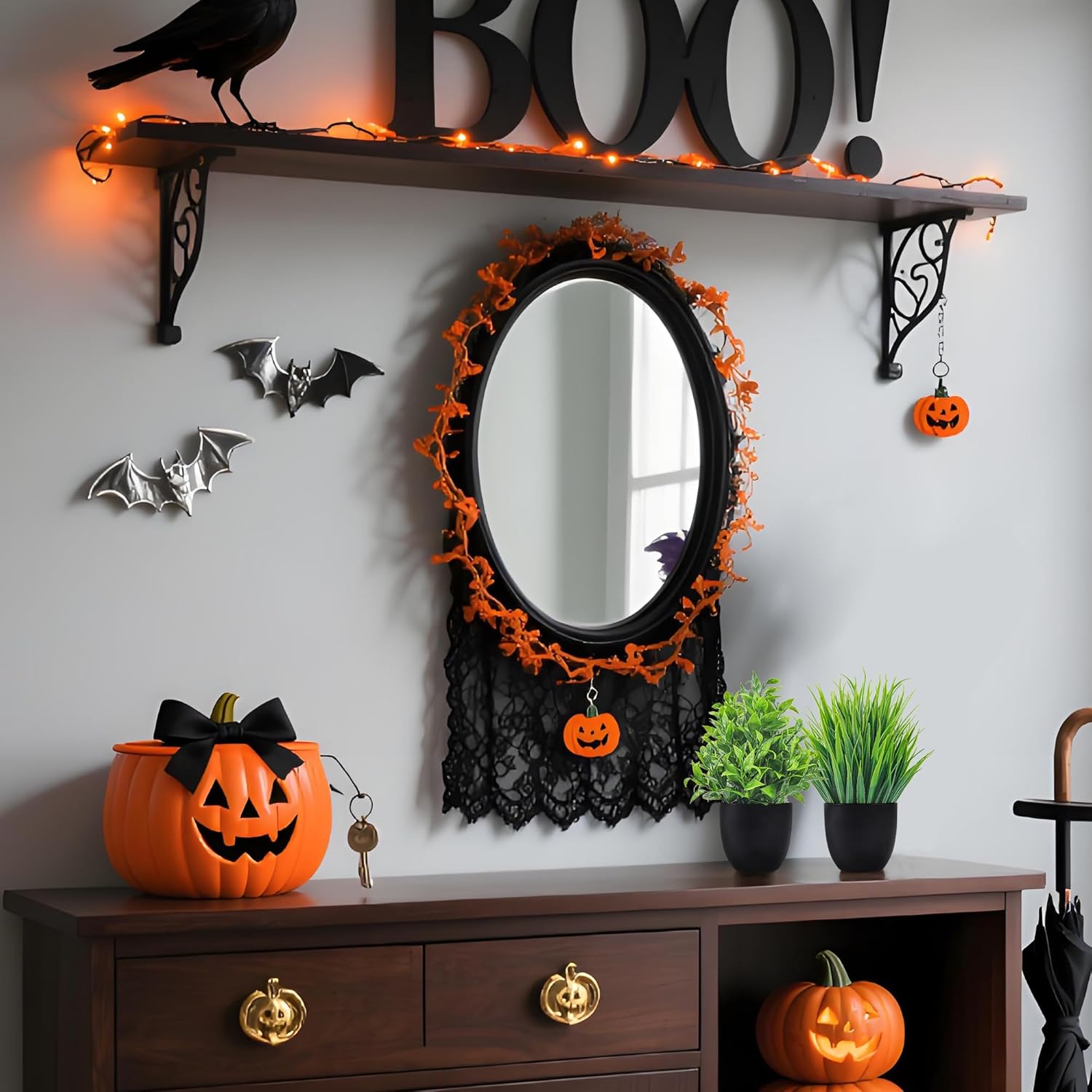 Der Rose Fake Plants 4 Packs Artificial Plants Small Faux Plants Black Bathroom