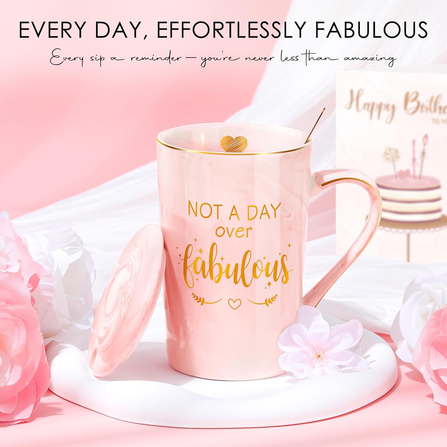 Gagalico birthday gift basket for women featuring colorful presents, flowers, and celebratory items for happy birthday celebrations