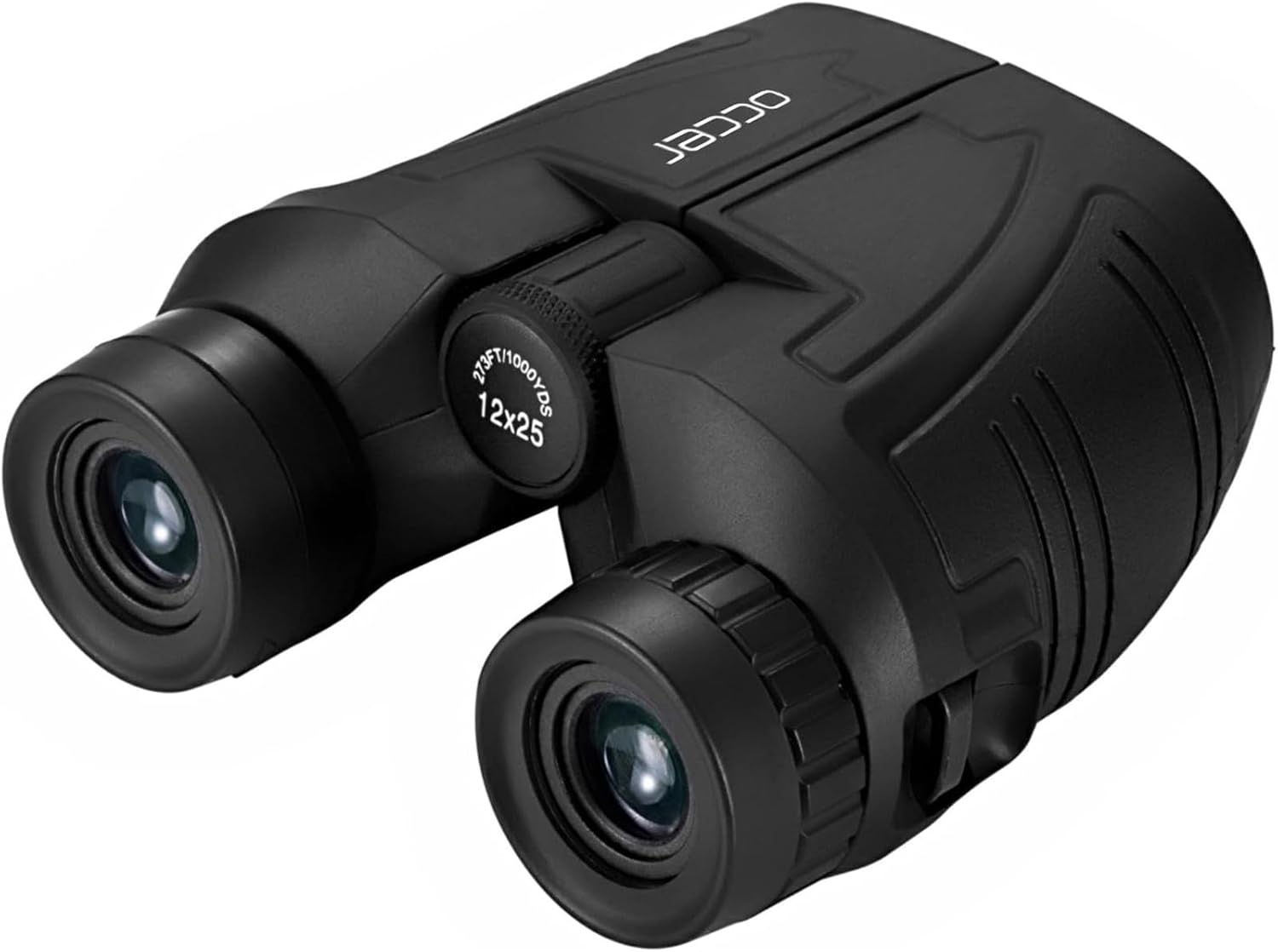 Occer 12x25 compact binoculars with large eyepieces for adults and kids, featuring a portable design and ergonomic grip.
