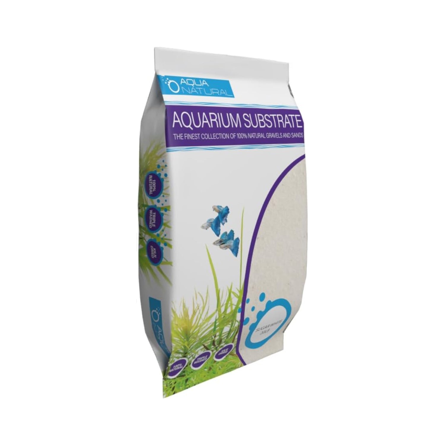 Aqua Natural Sugar White Sand 10lb Substrate for aquascaping, Aquariums, vivariums and terrariums