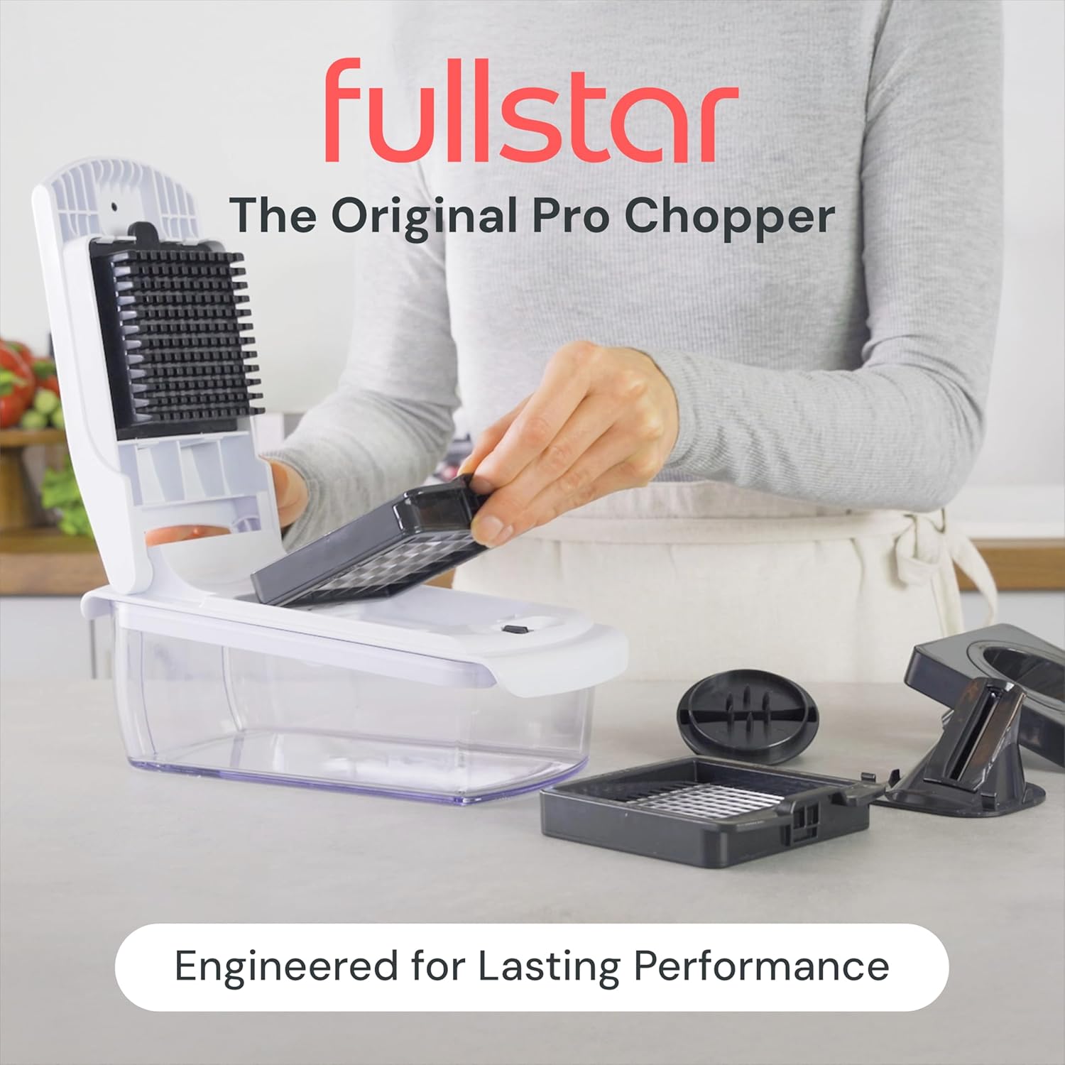 Fullstar The Original Pro Chopper - Vegetable Chopper and Spiralizer, Food Chopper