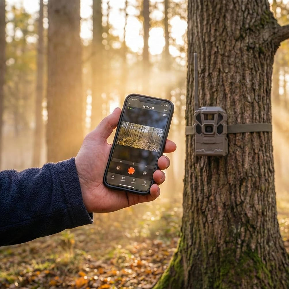 Tactacam REVEAL X Gen 3.0 cellular trail camera with HD photos and videos, multi-carrier support, outdoor wildlife monitoring device