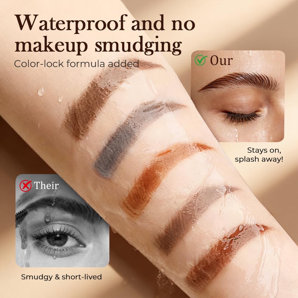 Microblading Eyebrow Pencils, 2026 Upgraded Waterproof 3D Microblading Eyebrow