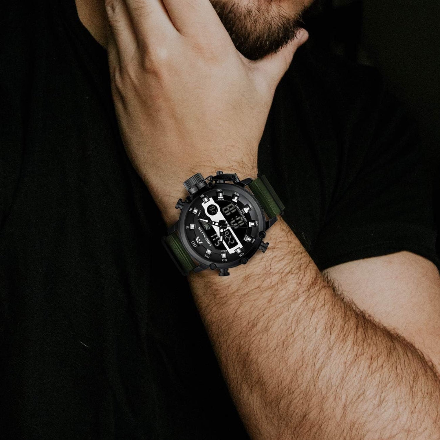 MEGALITH Mens Watches Waterproof Digital Military Sport Tactical