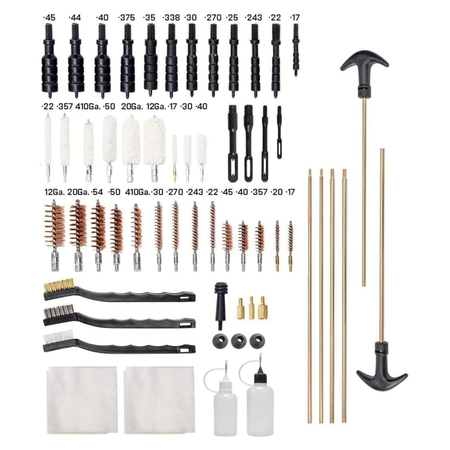 GLORYFIRE Gun Cleaning Kit Universal for Guns, Gun Brushes for Pistol, Handgun