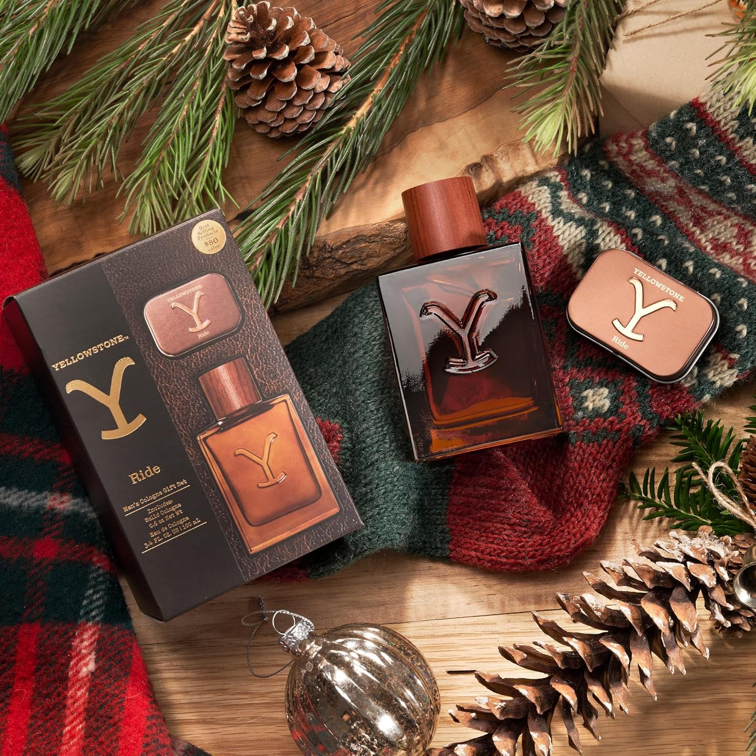 Tru Western Yellowstone Ride Men’s Cologne Gift Set, 3.4 fl oz Eau de Cologne