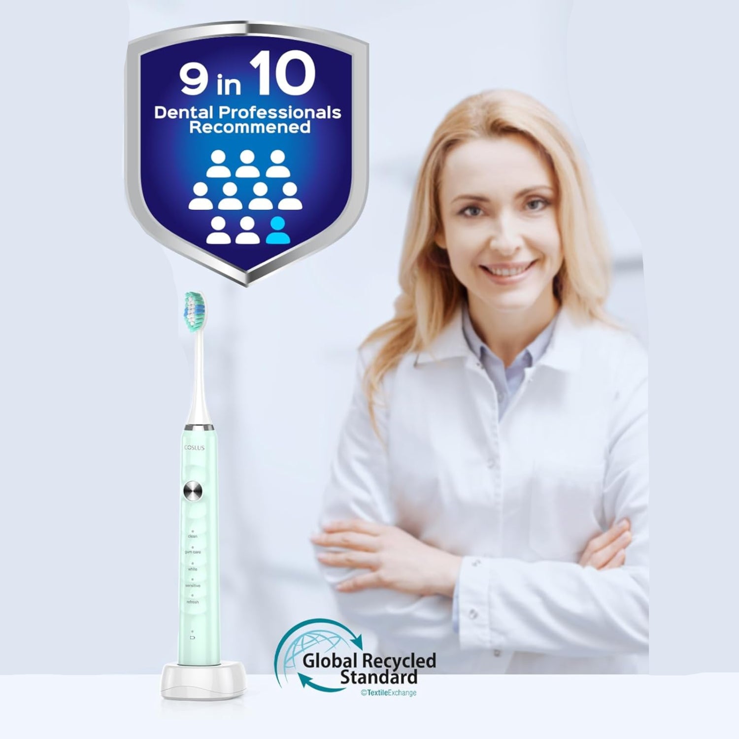COSLUS Sonic Electric Toothbrush for Adults C40(DY-108Pro): 47000 VPM