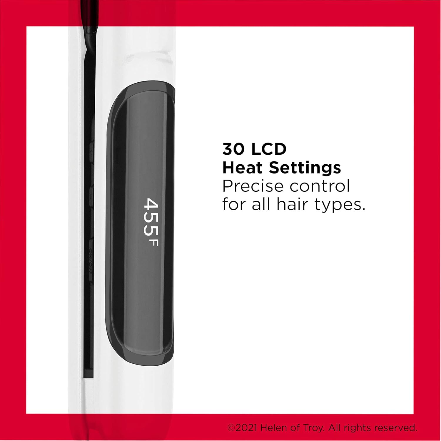 REVLON Crystal C + Ceramic Digital Hair Flat Iron with long-lasting heat, sleek design, and digital controls for smooth styling.