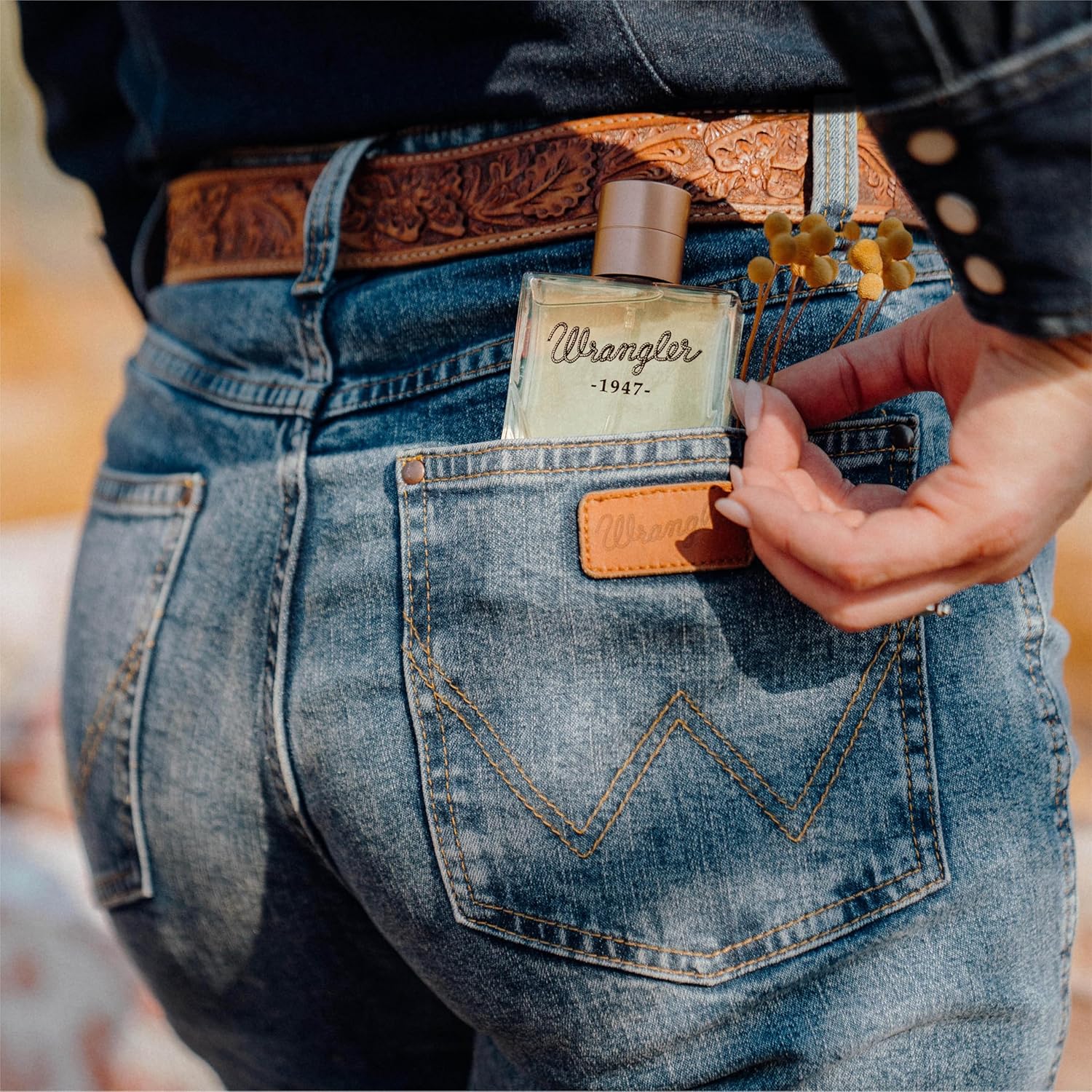 Wrangler 1947 Perfume by Tru Western, 2.5 fl oz, Jasmine, Denim, White Leather