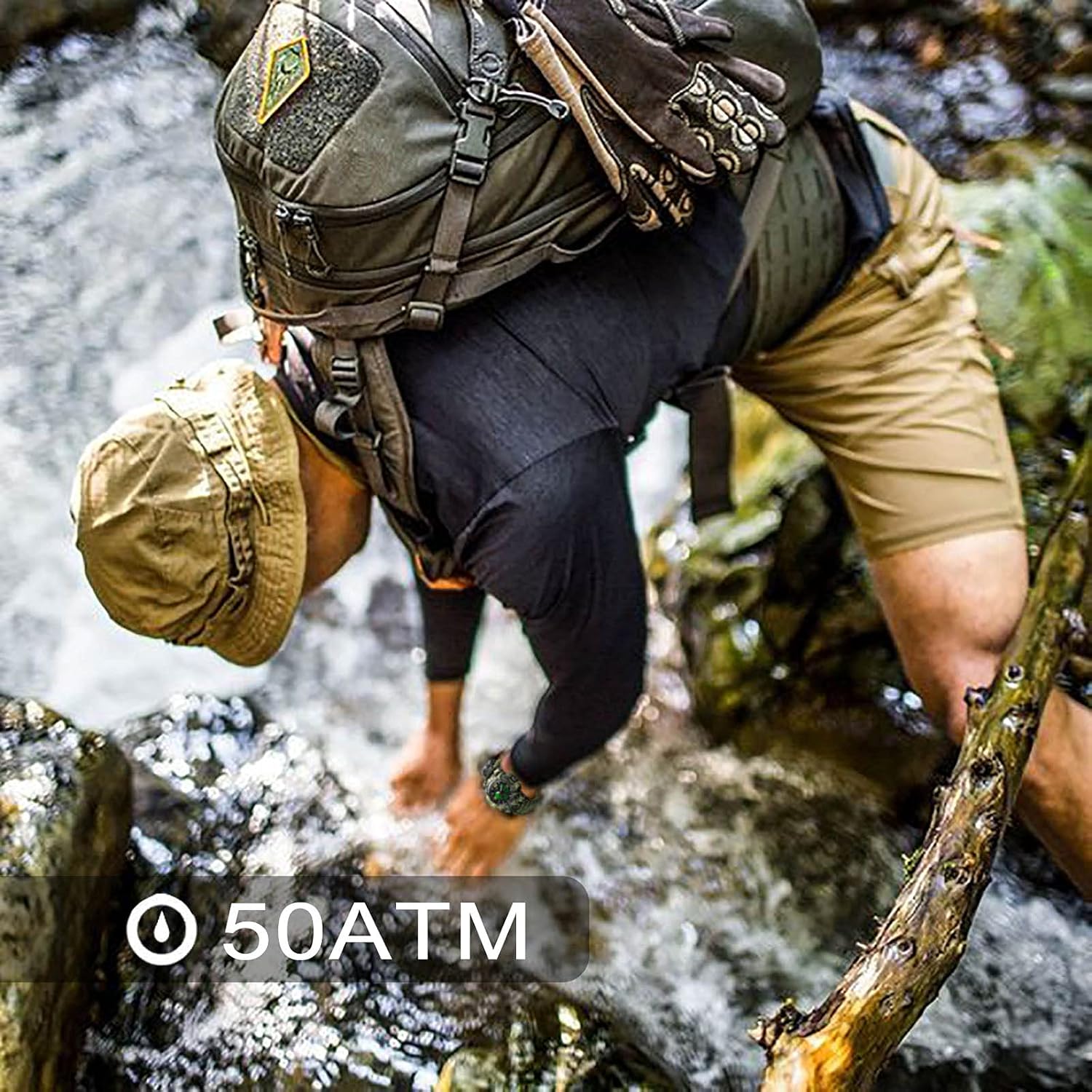 Mens Tactical Military Digital Watch, 23-in-1 Survival Multi-Functional Army Outdoors