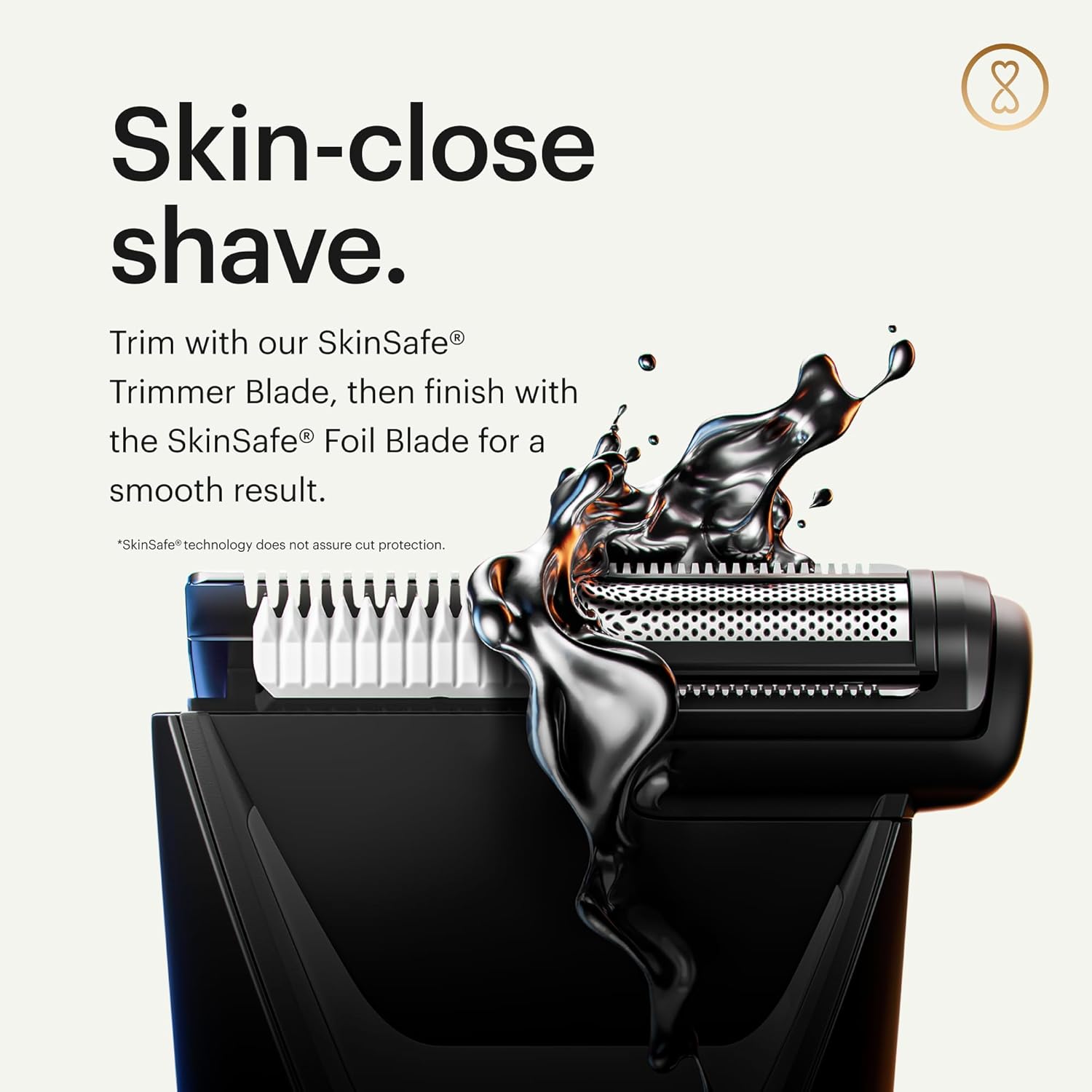 MANSCAPED The Lawn Mower 5.0 Ultra groin and body hair trimmer with sleek design and adjustable trim attachments.